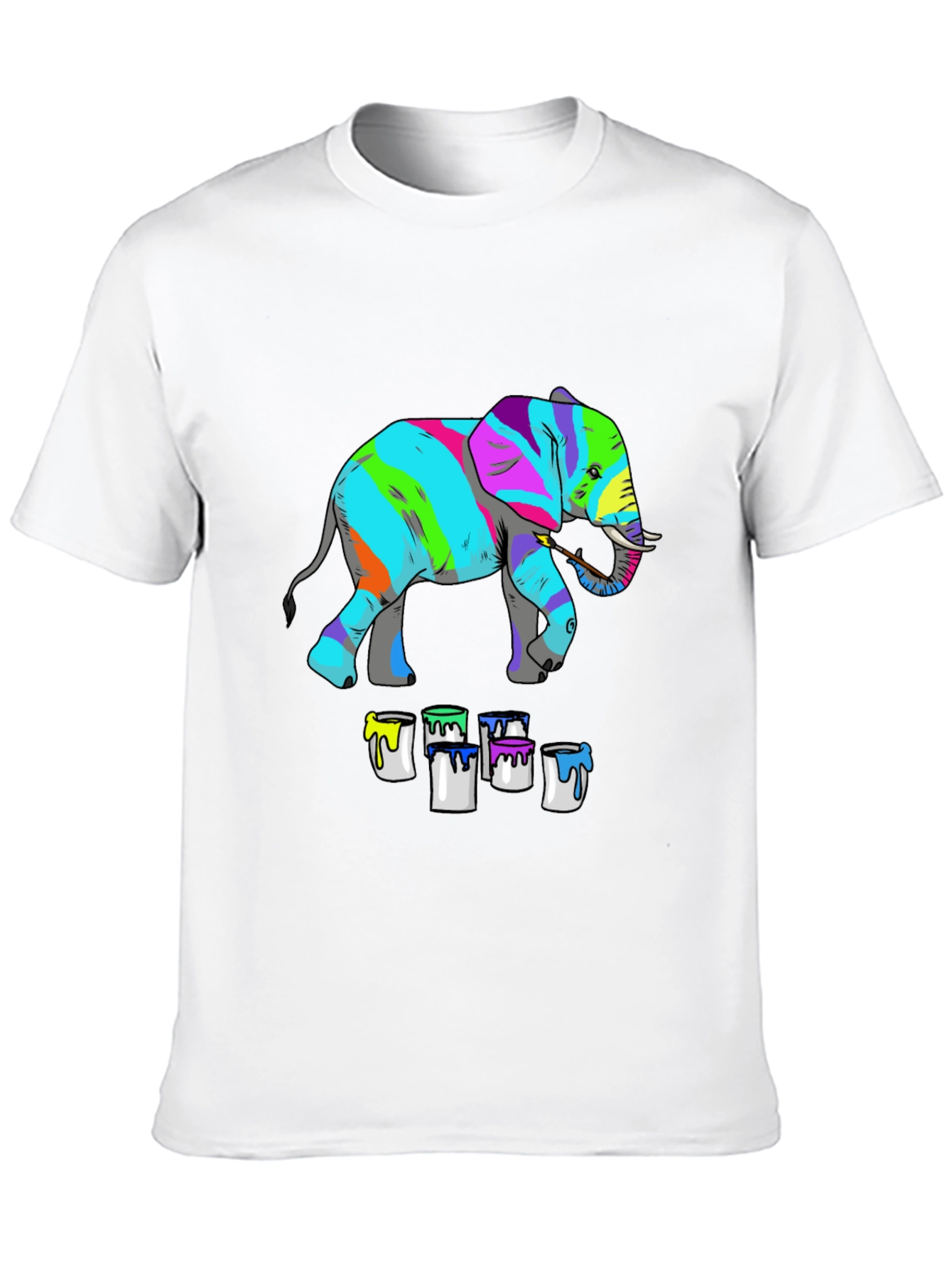 Colorful Elephant Painting T-Shirt