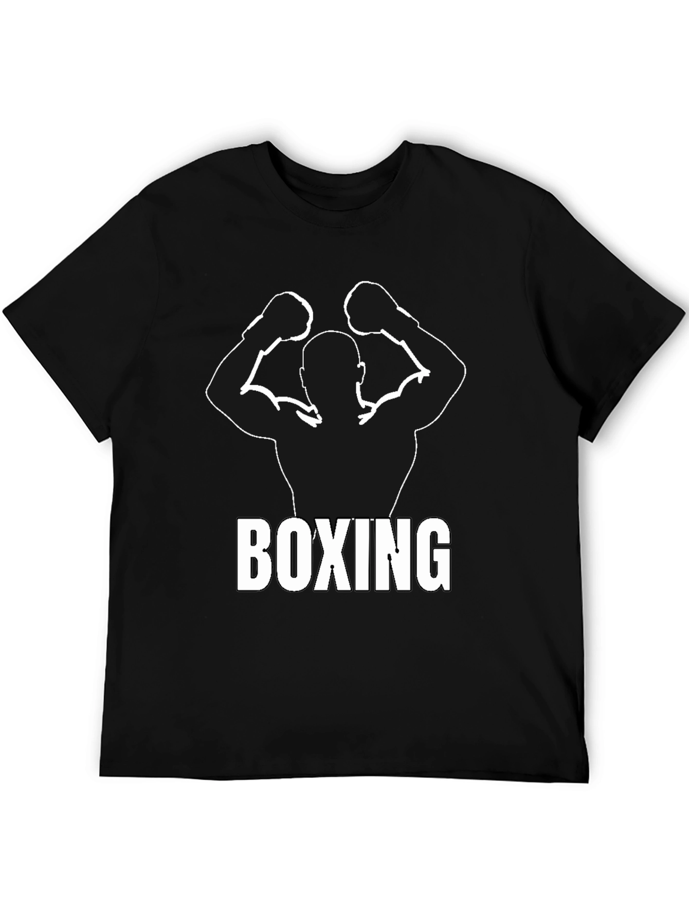 Boxing Silhouette Graphic T-Shirt