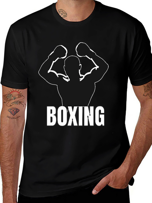 Boxing Silhouette Graphic T-Shirt