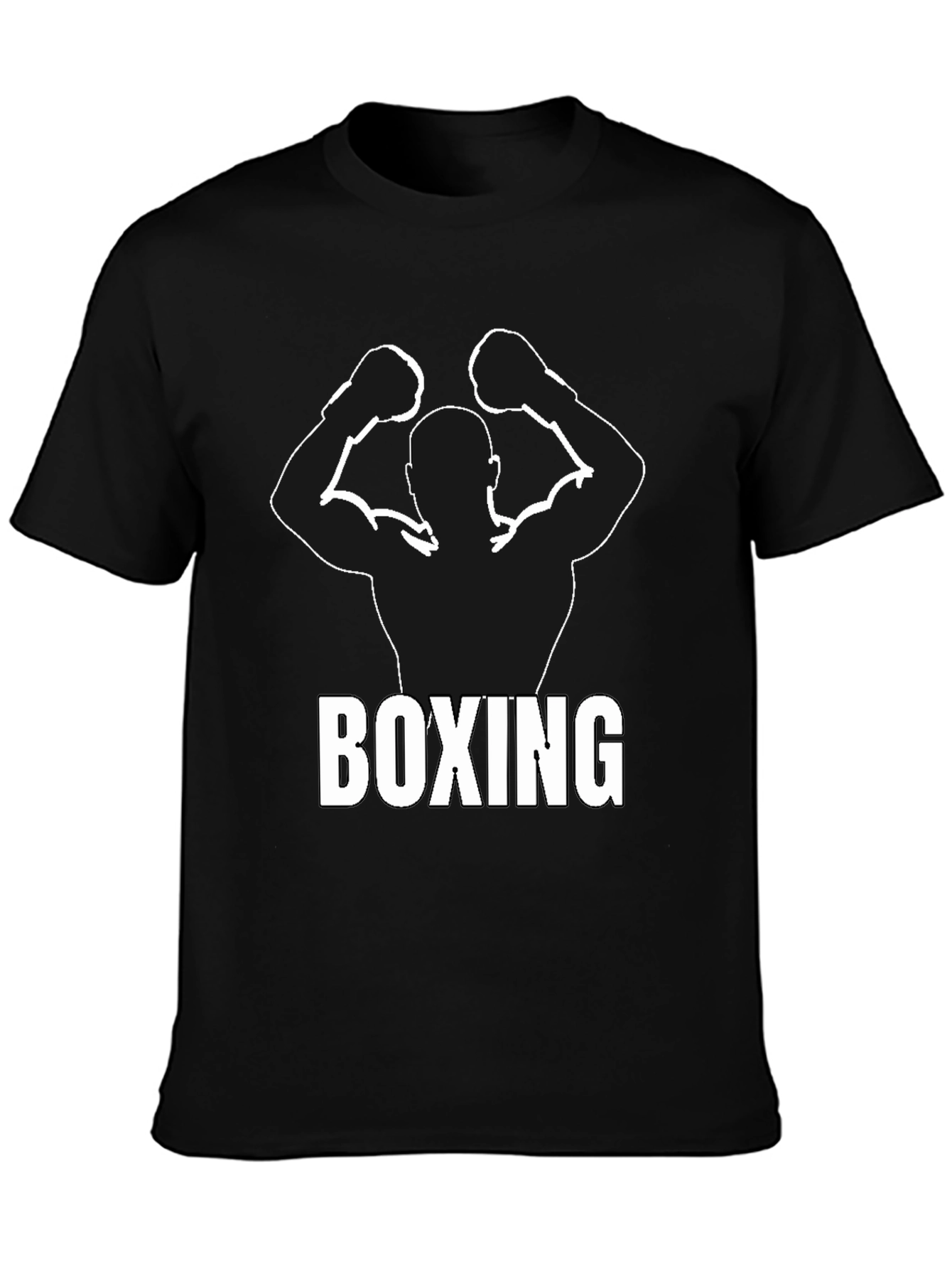 Boxing Silhouette Graphic T-Shirt