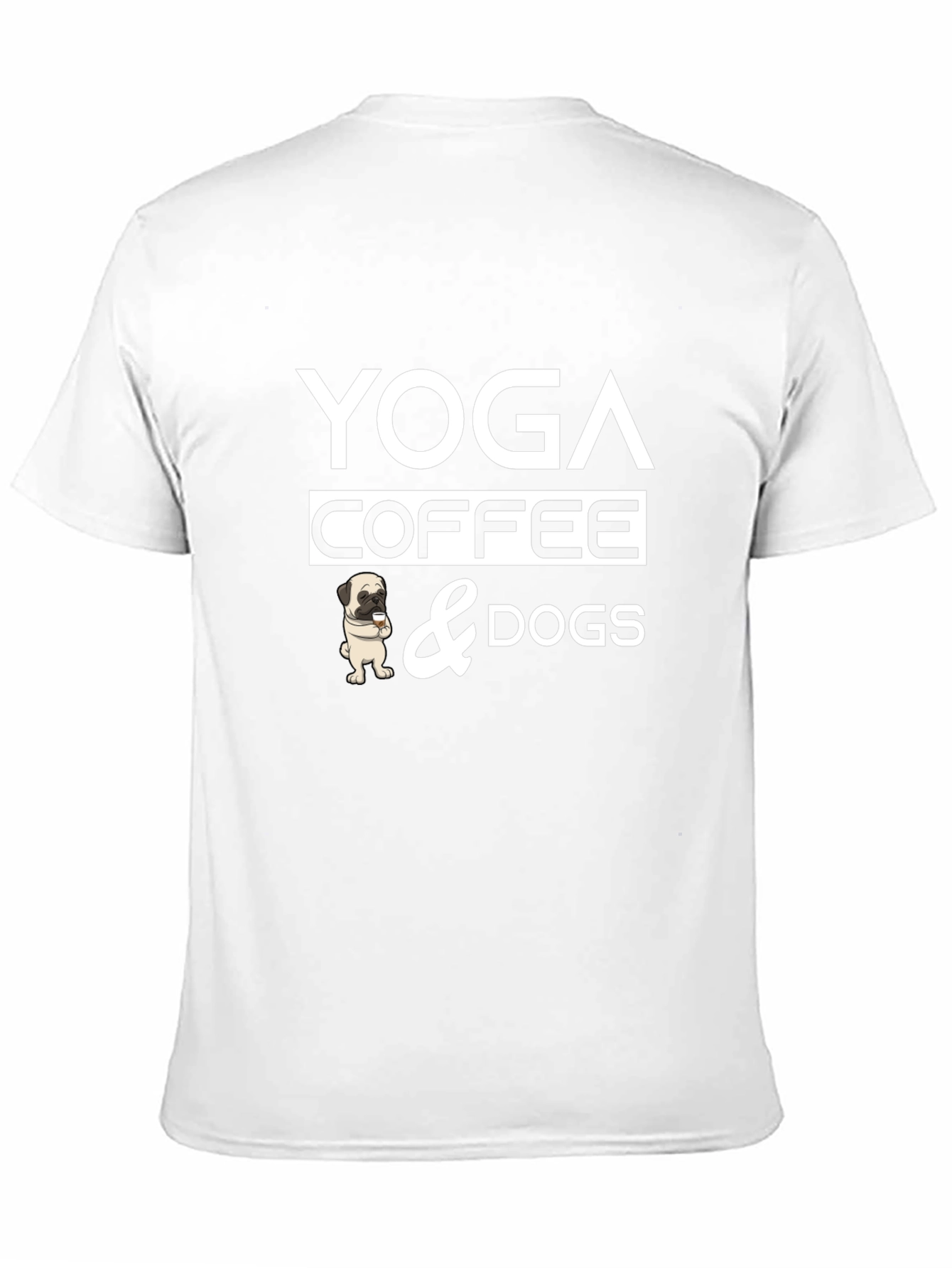 Yoga Coffee and Dogs Graphic Tee