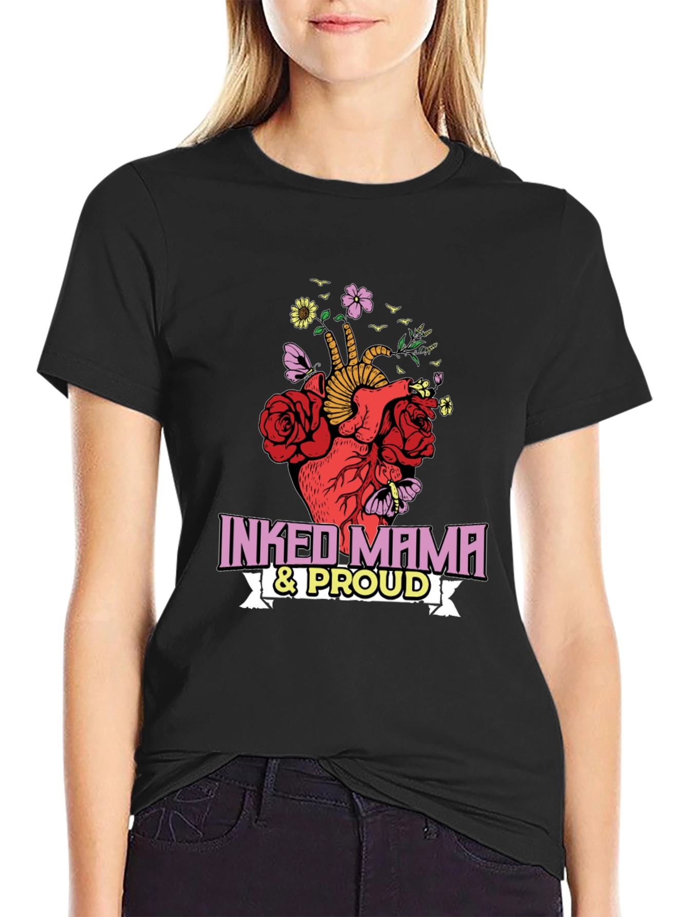 Inked Mama Proud Graphic T-Shirt