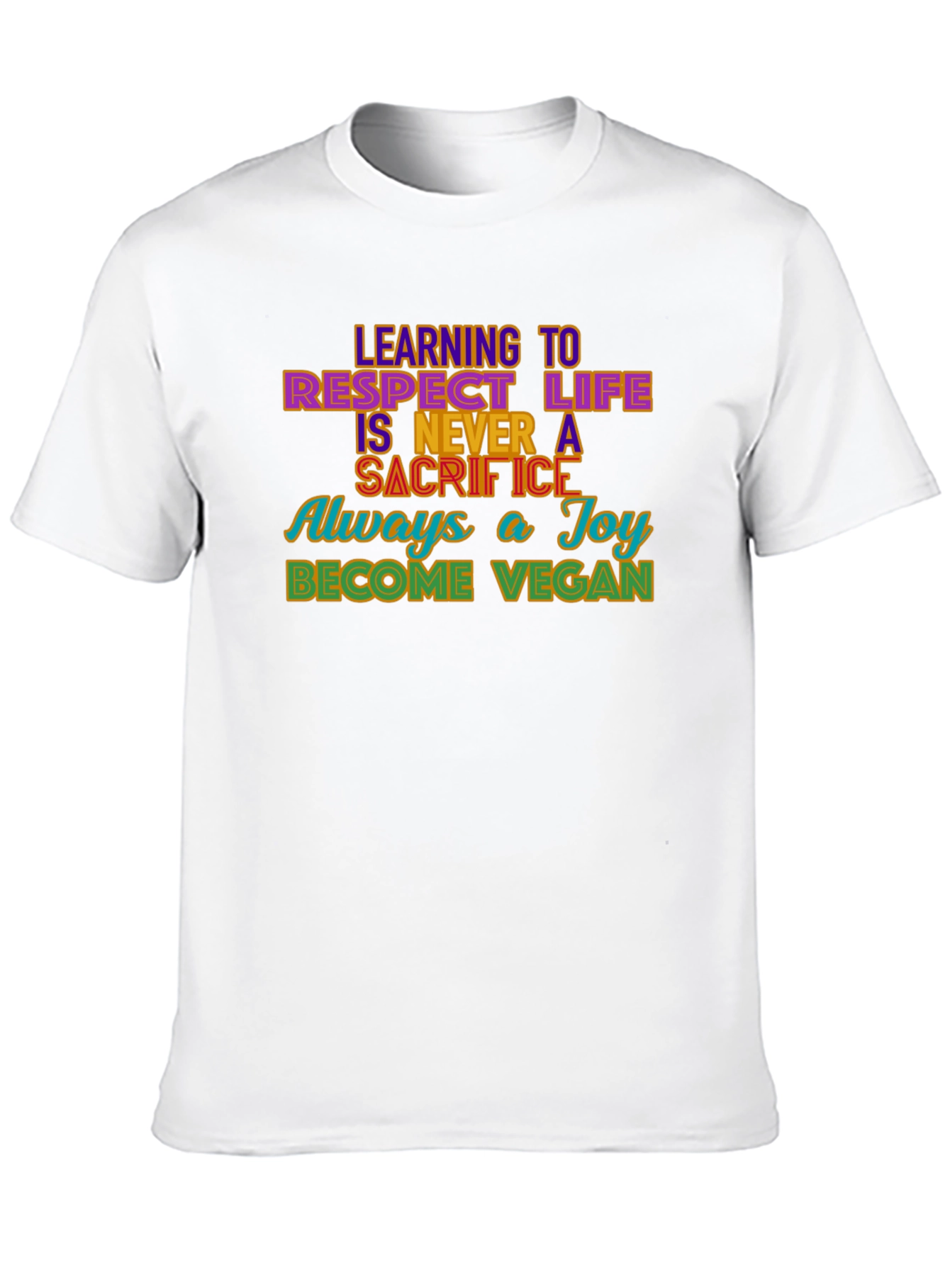 Vegan Message Graphic T-Shirt