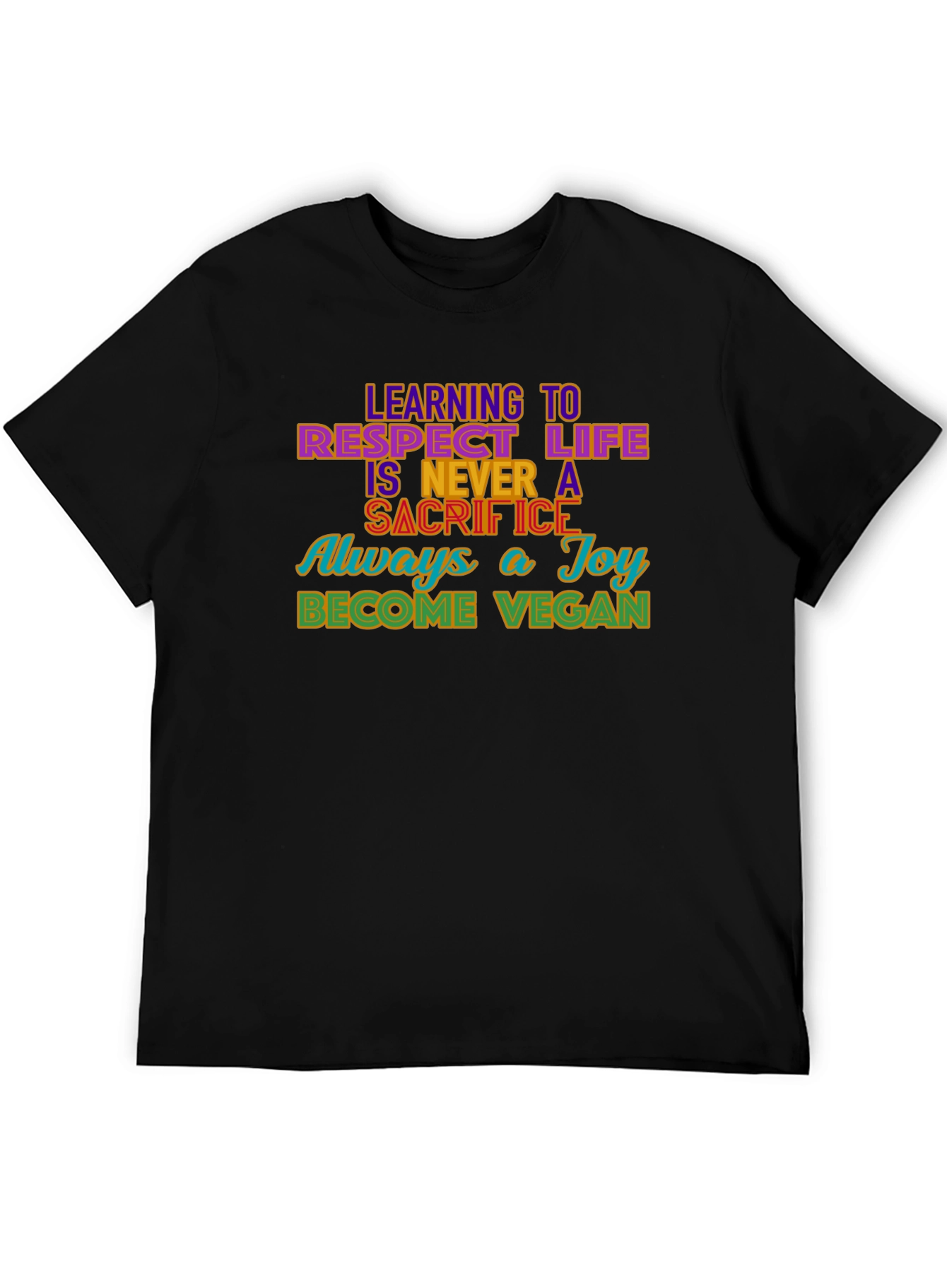 Vegan Message Graphic T-Shirt