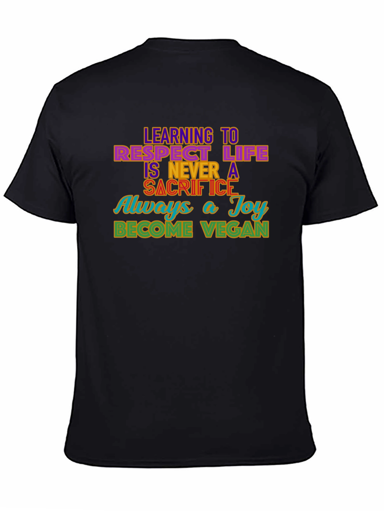 Vegan Message Graphic T-Shirt
