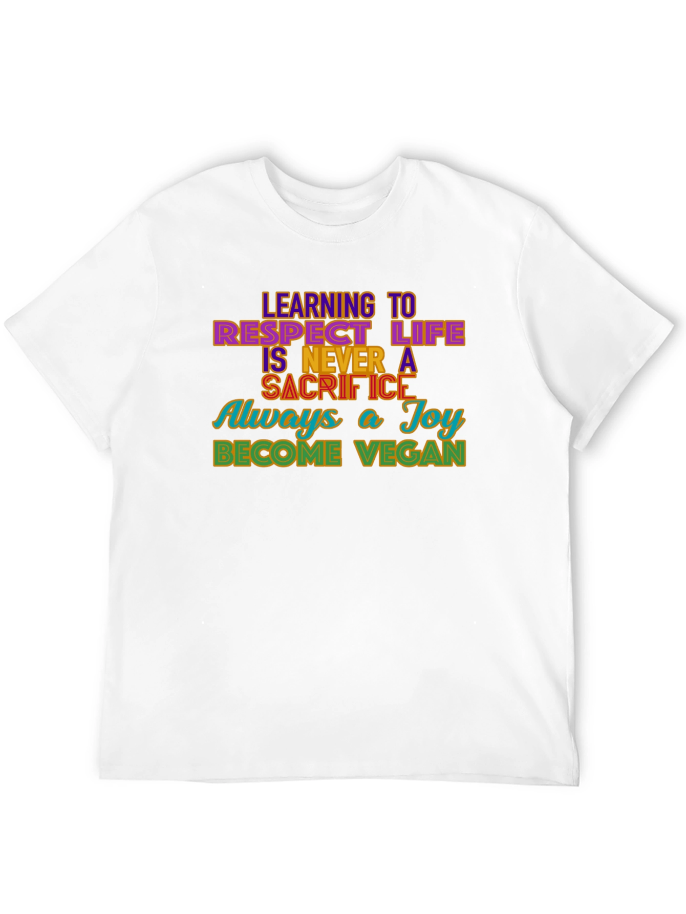 Vegan Message Graphic T-Shirt