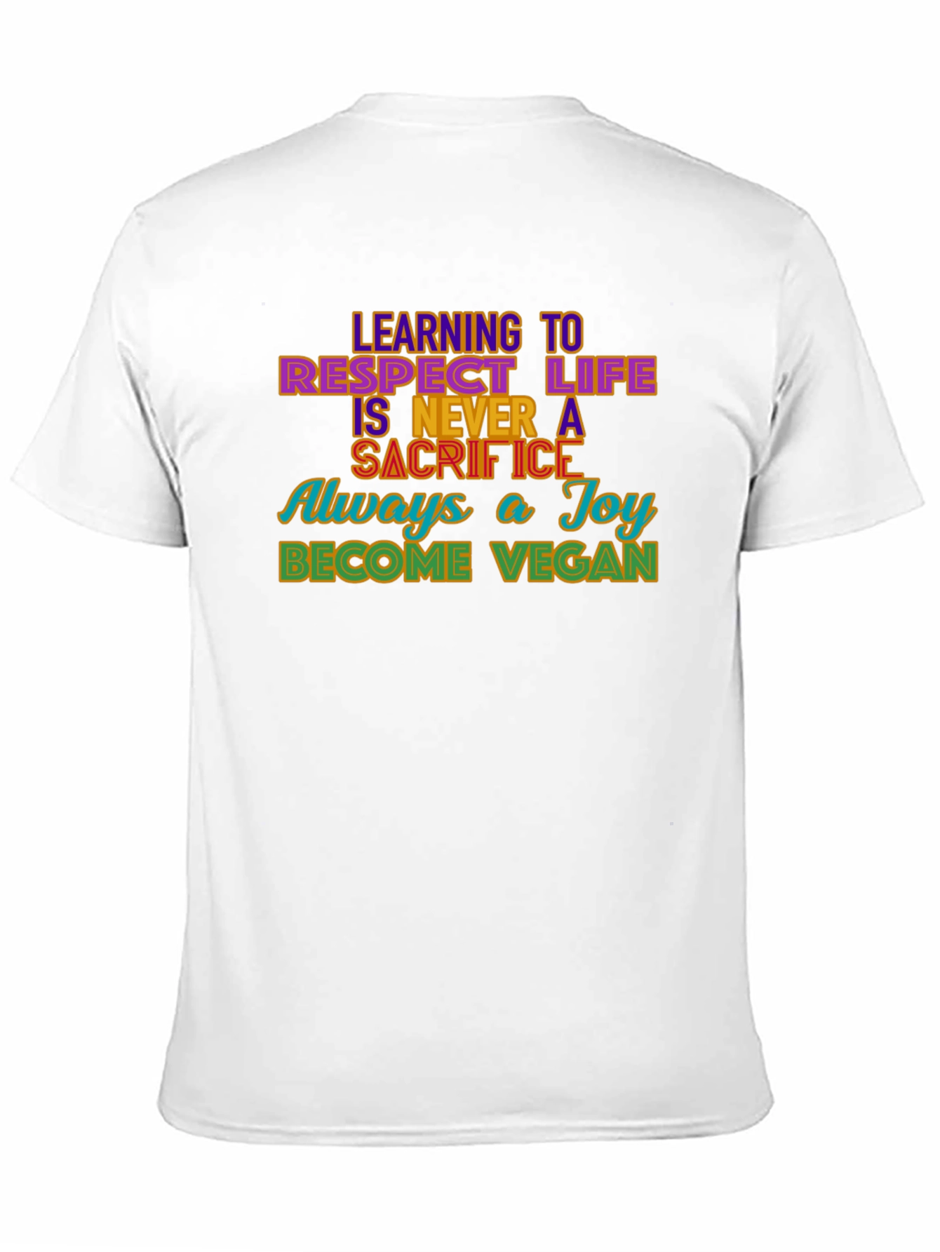 Vegan Message Graphic T-Shirt