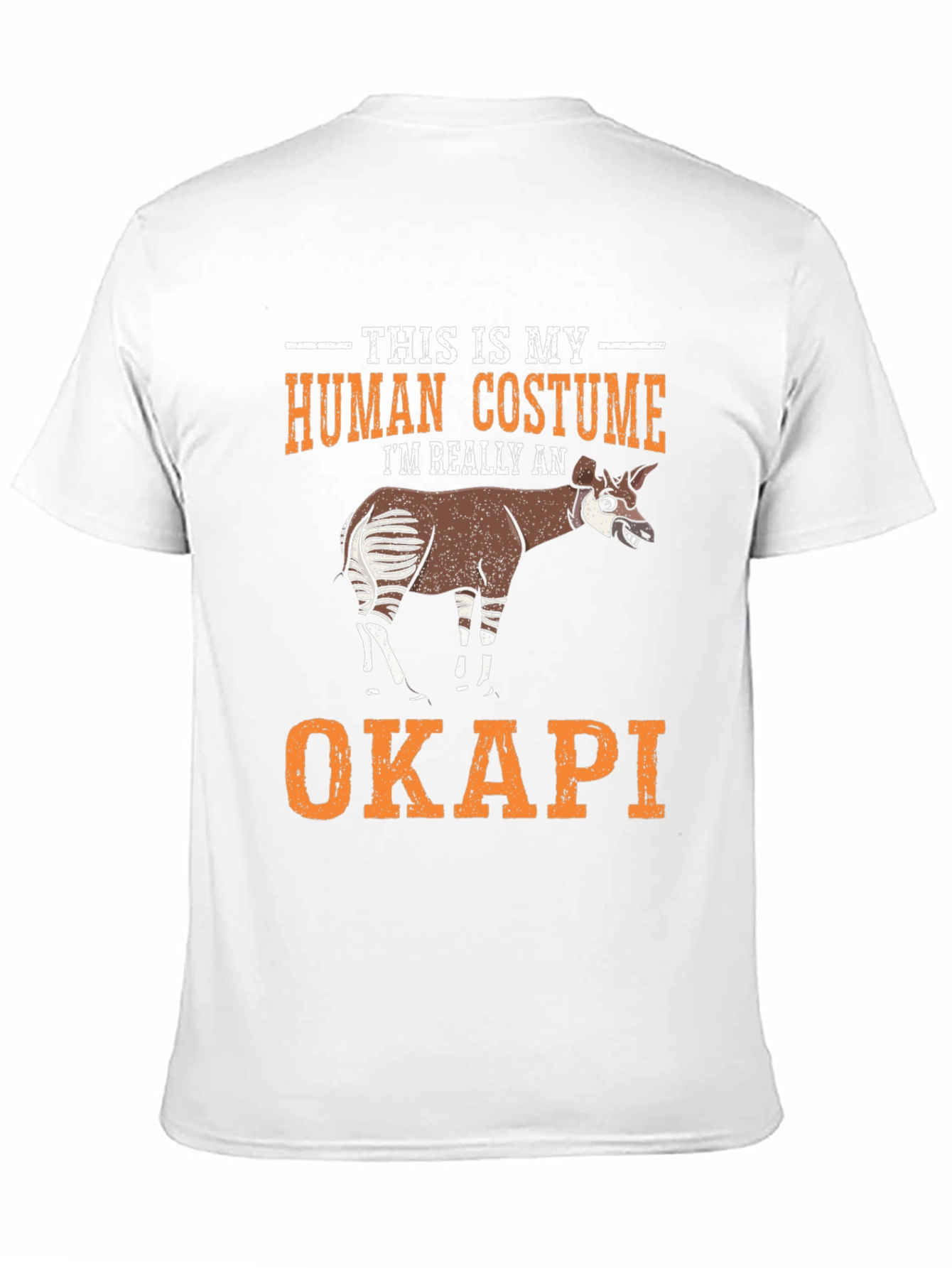 Okapi Human Costume Funny T-Shirt