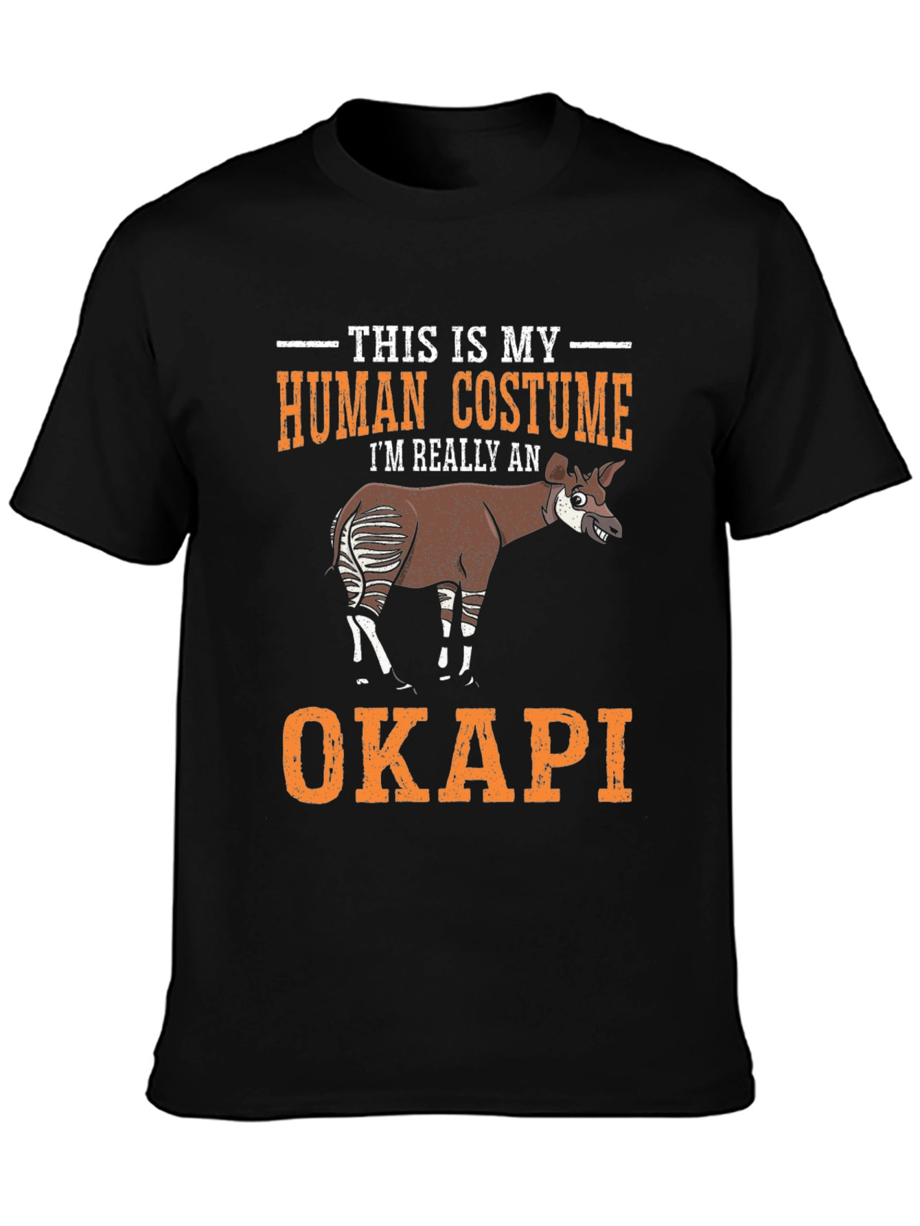 Okapi Human Costume Funny T-Shirt