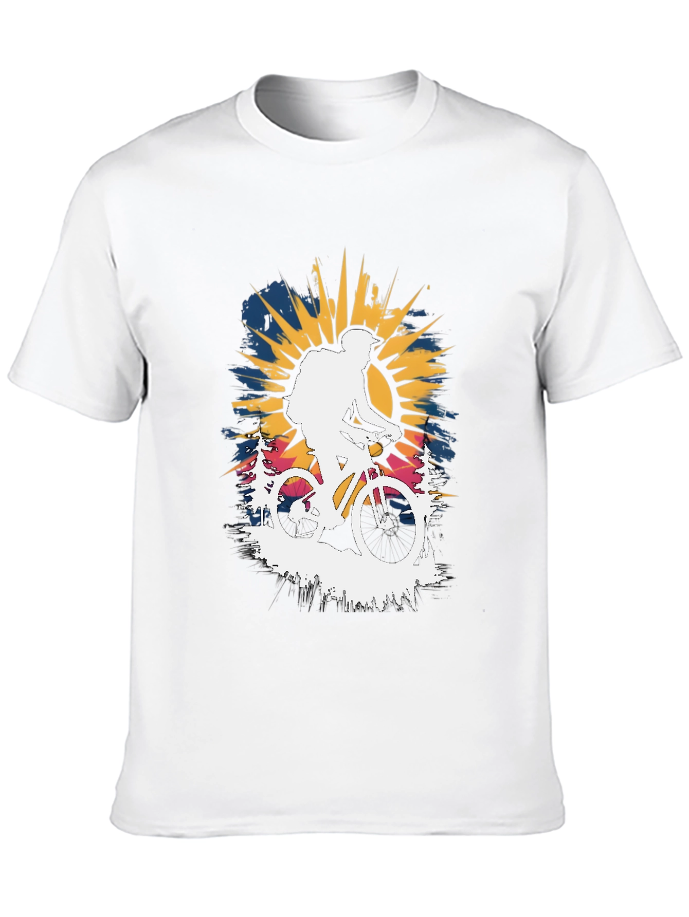 Mountain Biking Graphic Tee - Adventure Awaits!