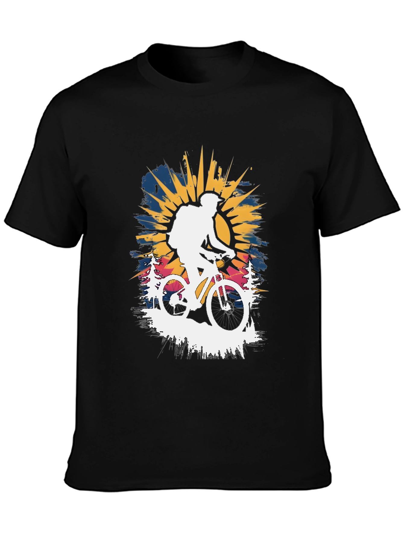 Mountain Biking Graphic Tee - Adventure Awaits!