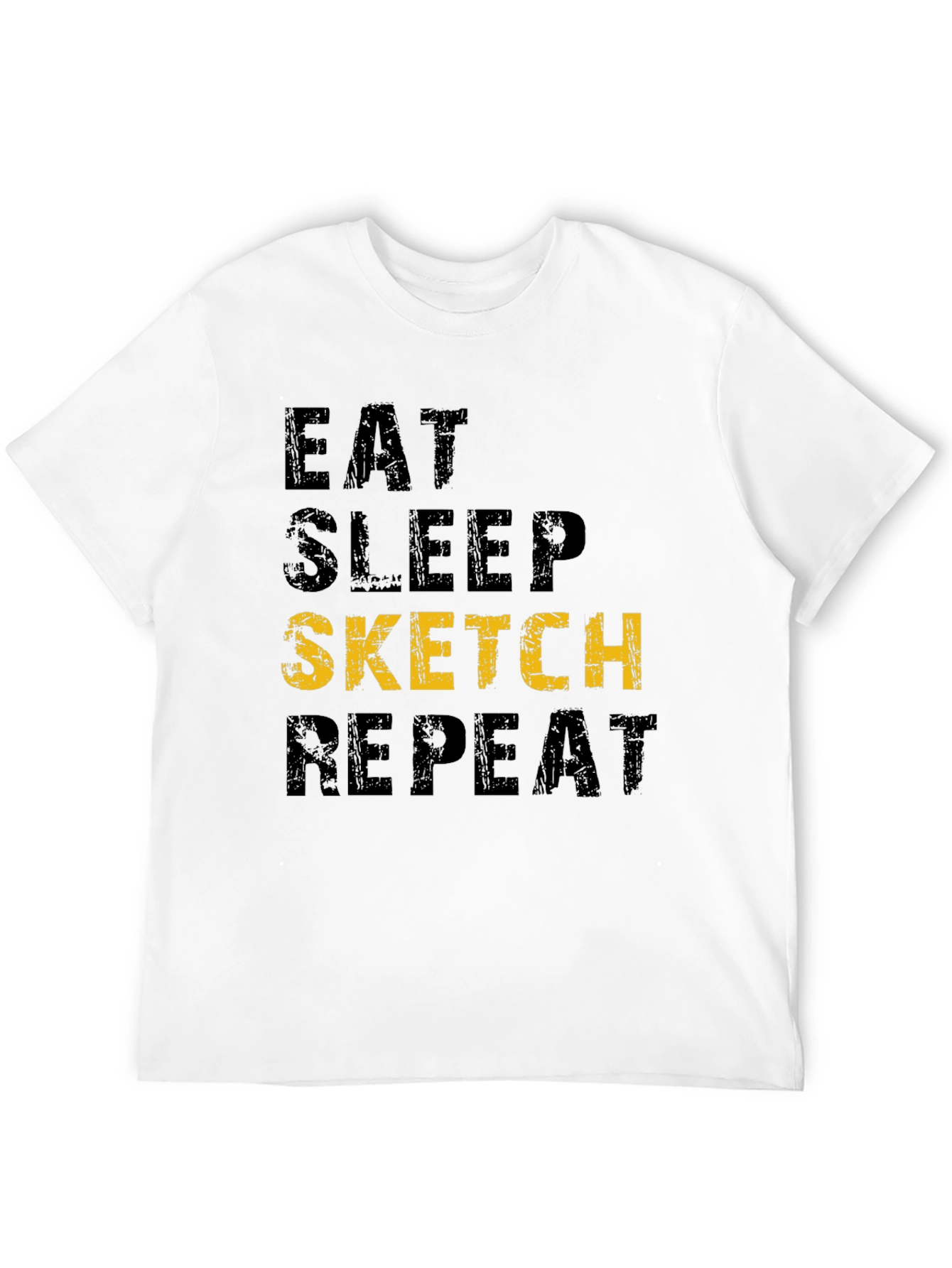 Eat Sleep Sketch Repeat Graphic Tee
