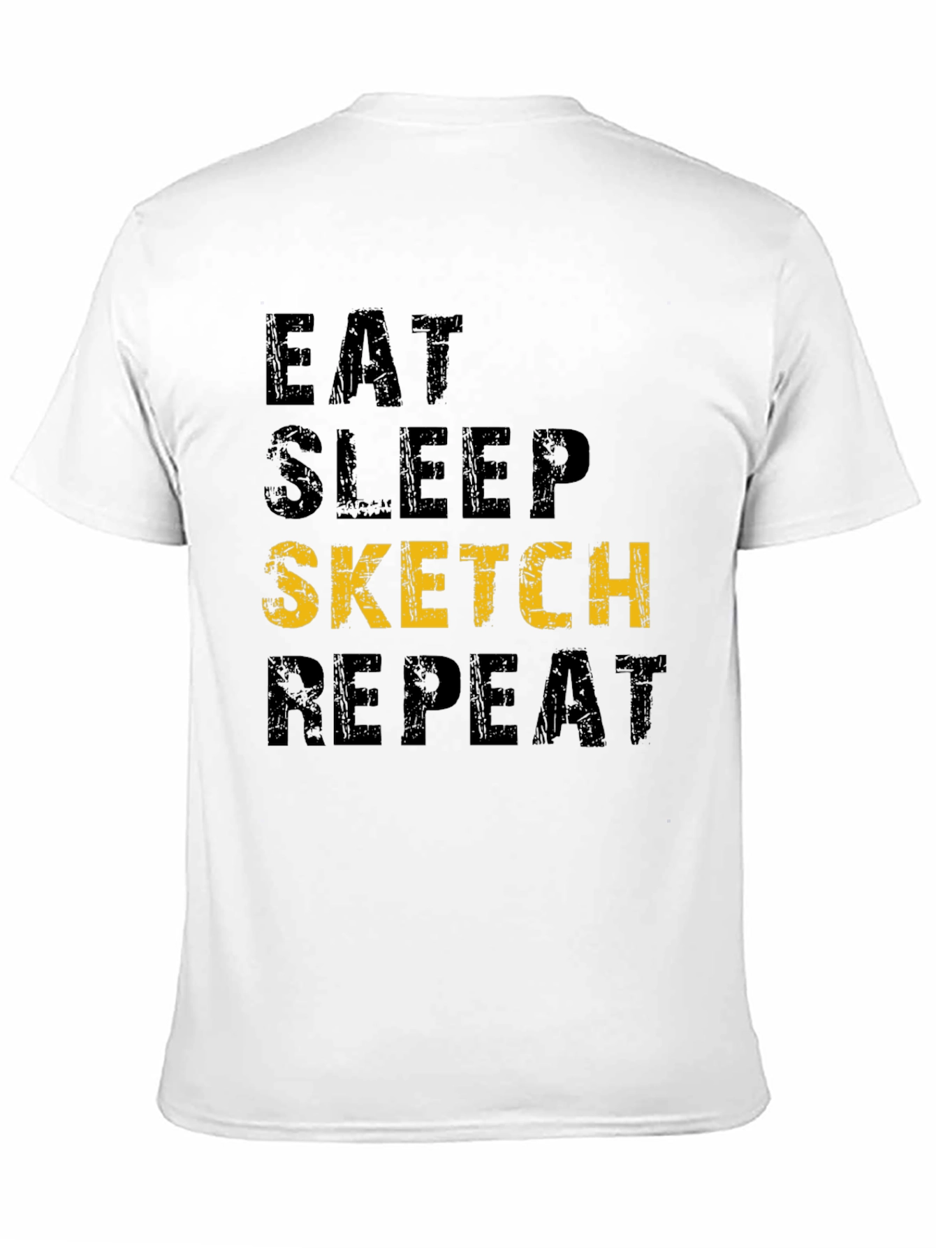 Eat Sleep Sketch Repeat Graphic Tee