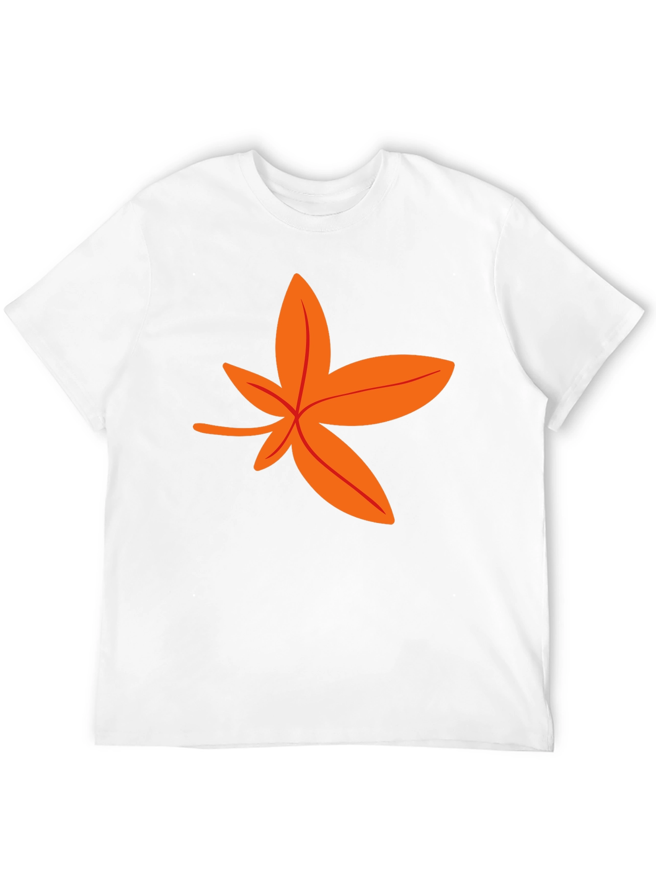Autumn Leaf Graphic Tee - Stylish Black T-Shirt