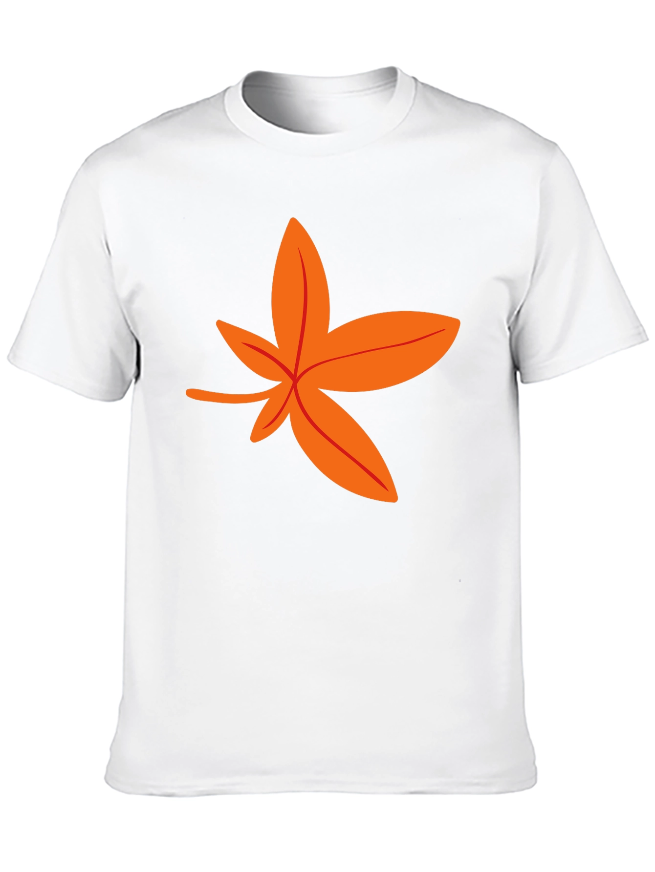 Autumn Leaf Graphic Tee - Stylish Black T-Shirt