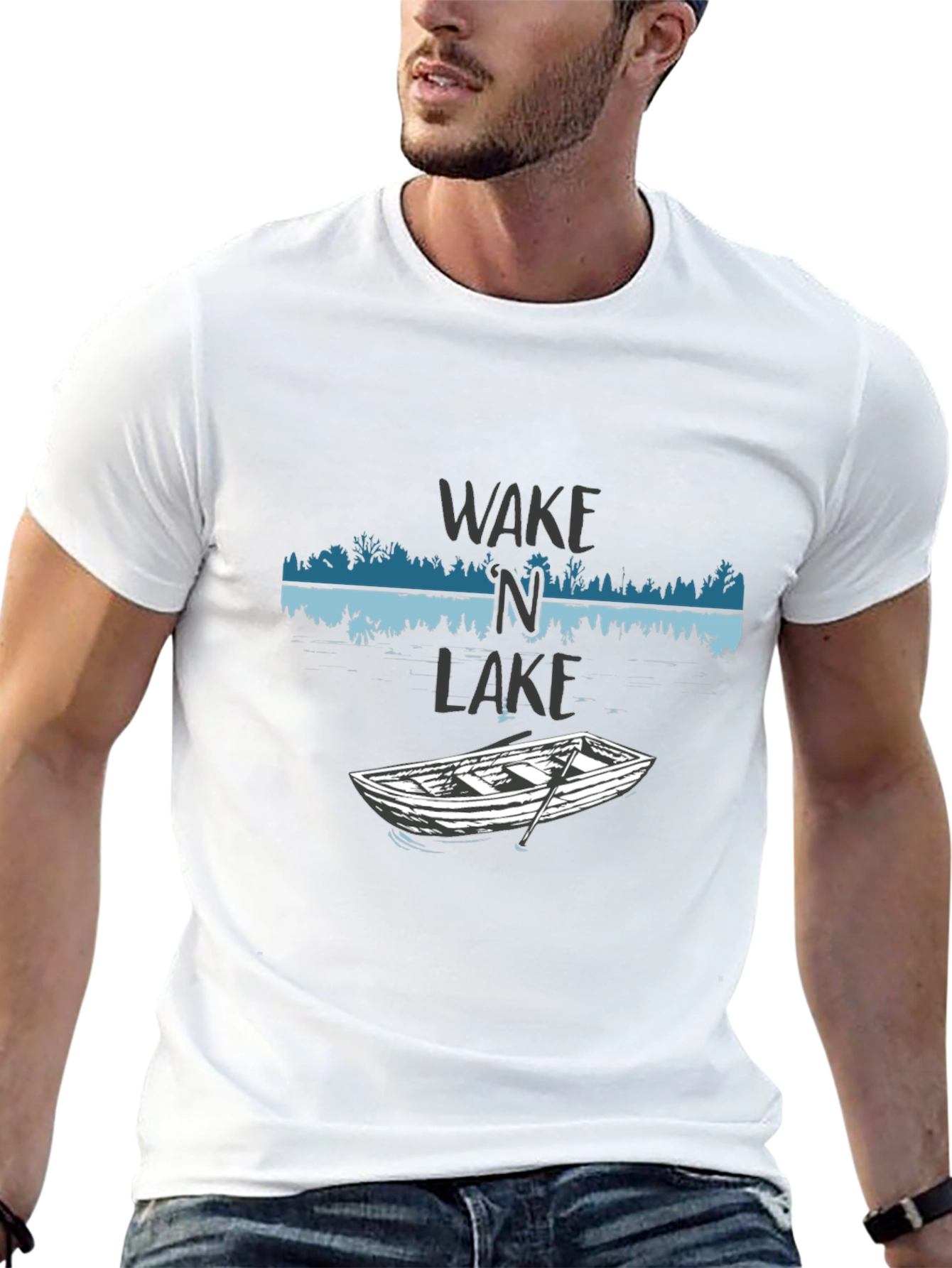 Wake N Lake Graphic T-Shirt