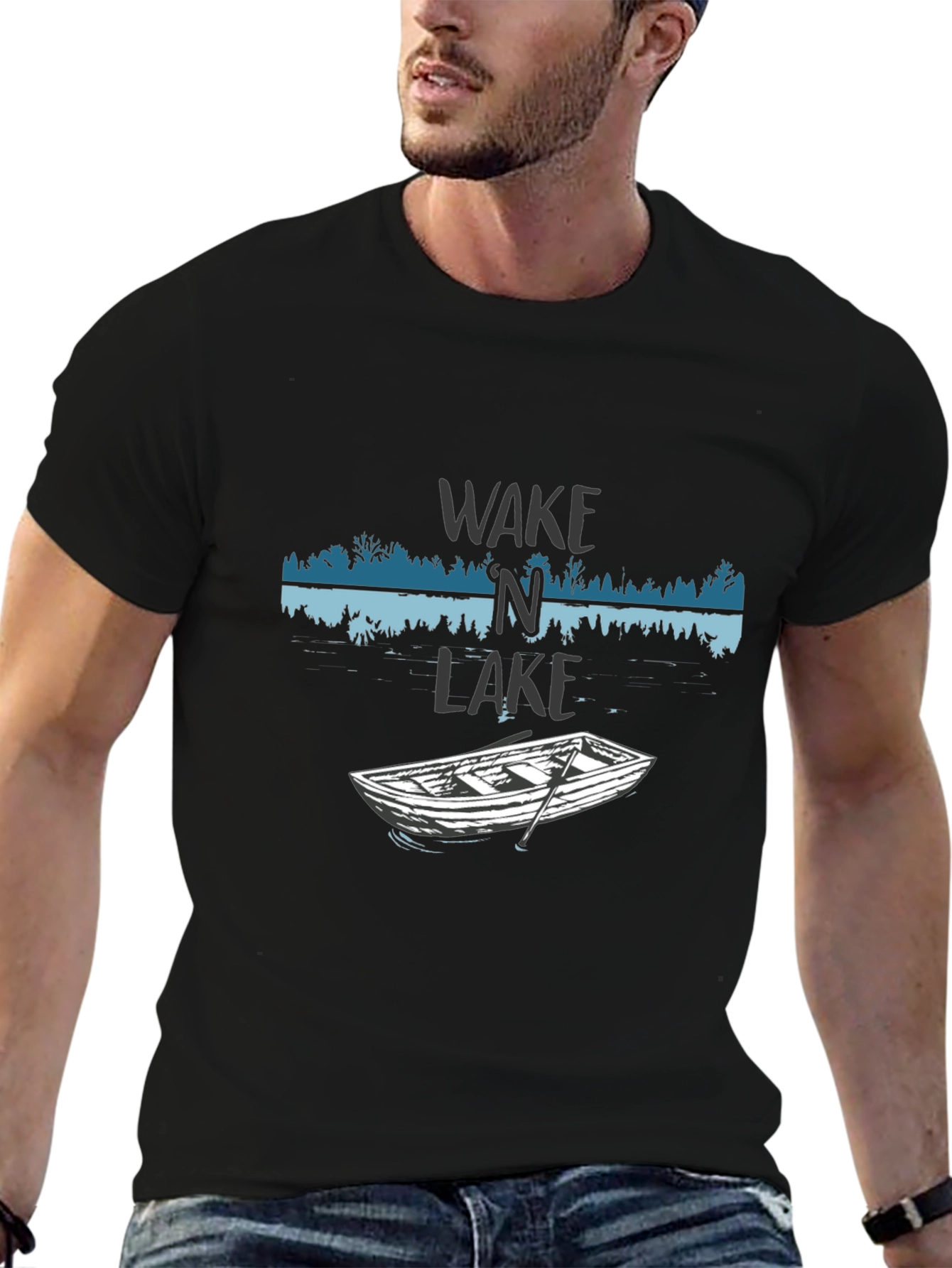 Wake N Lake Graphic T-Shirt