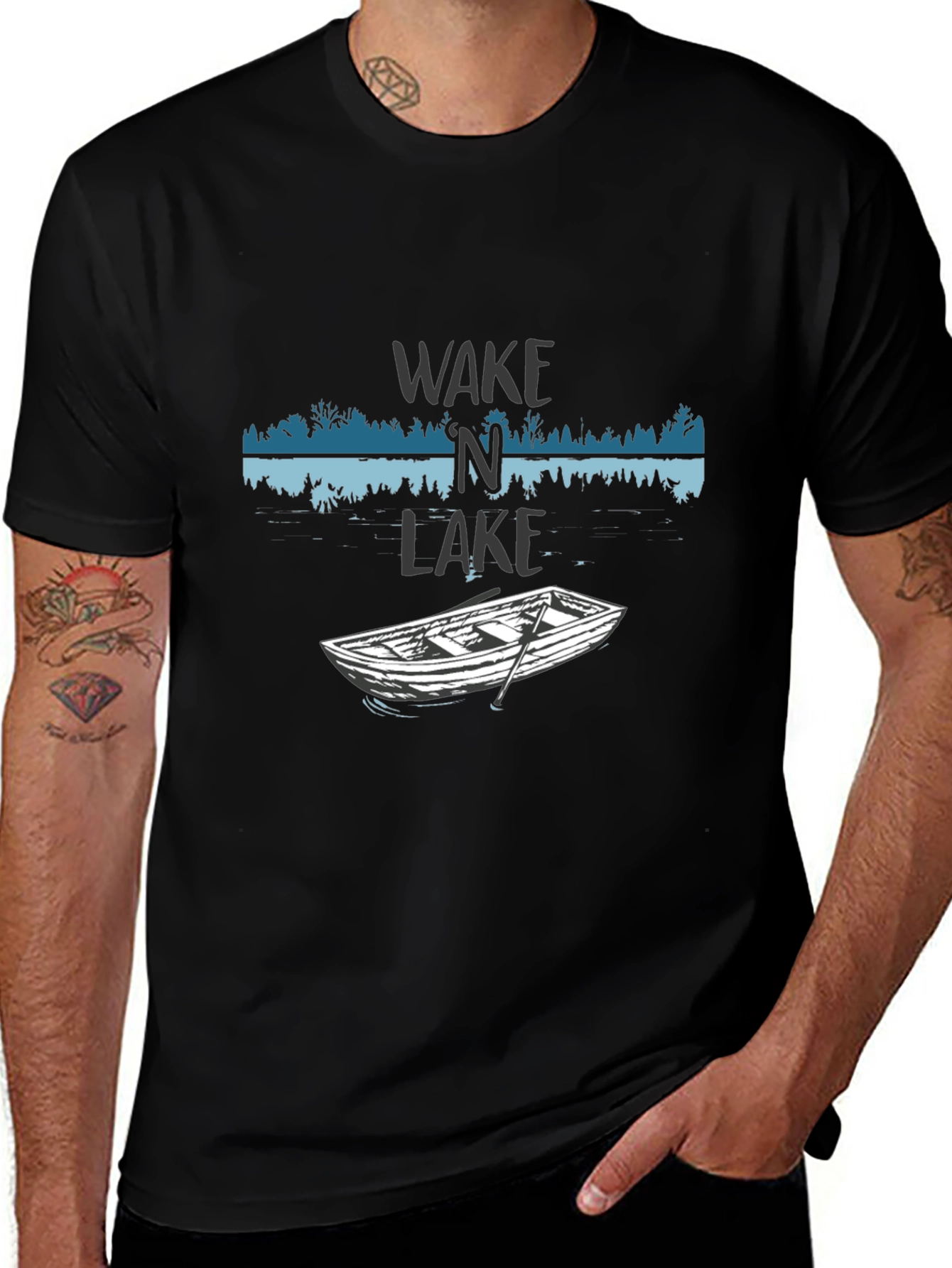 Wake N Lake Graphic T-Shirt