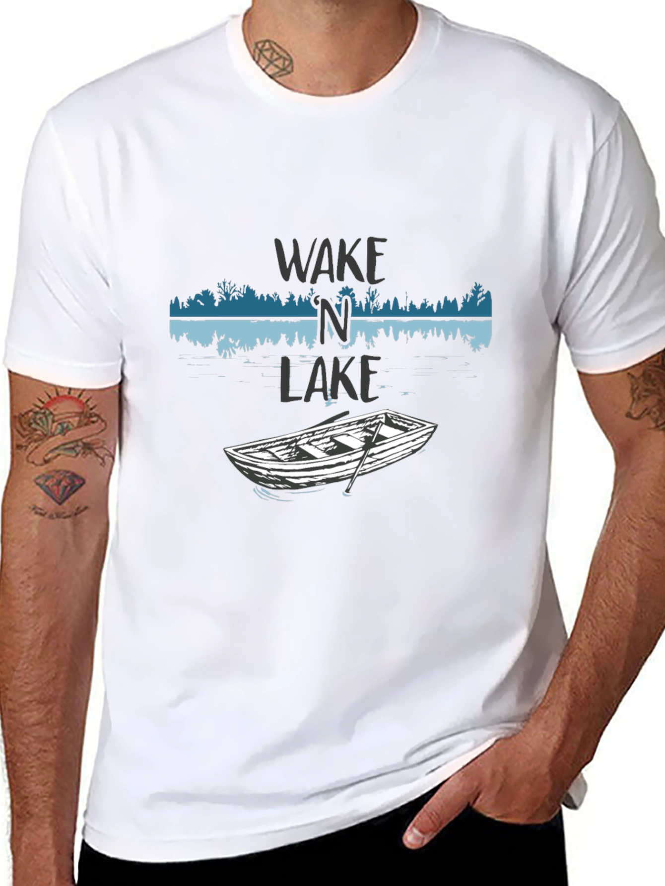 Wake N Lake Graphic T-Shirt