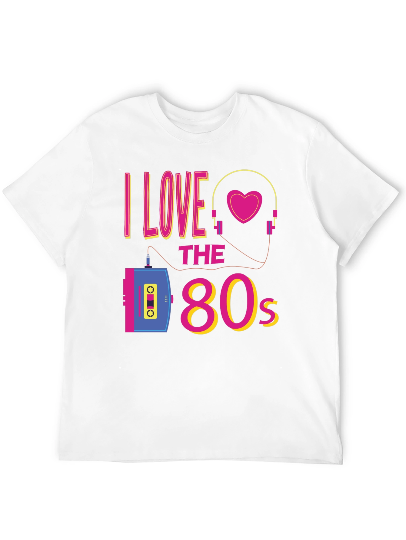 I Love the 80s Black Graphic Tee