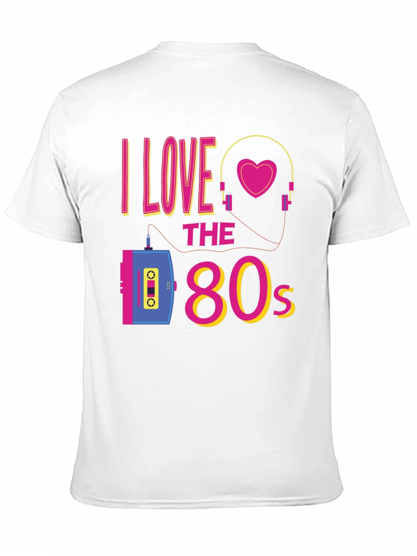 I Love the 80s Black Graphic Tee