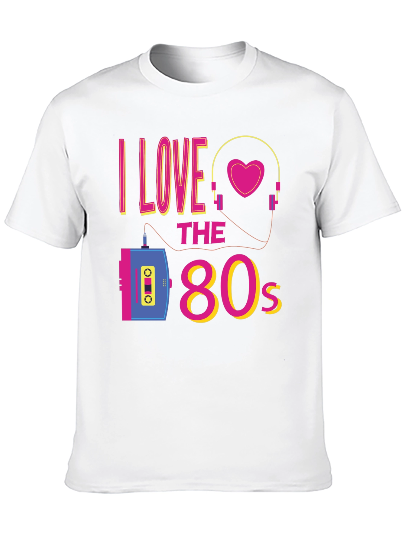 I Love the 80s Black Graphic Tee