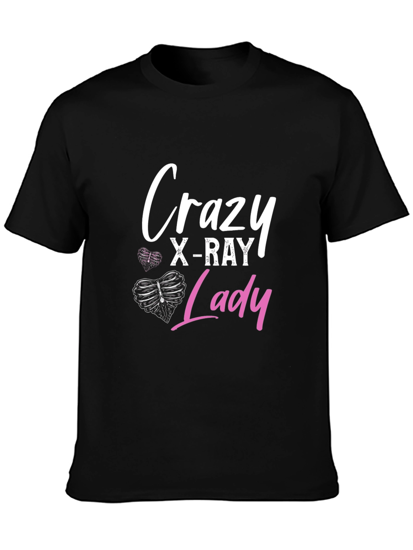 Crazy X-Ray Lady Graphic Tee - Radiology Gift