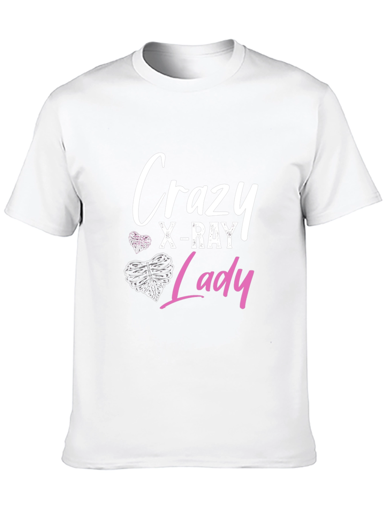 Crazy X-Ray Lady Graphic Tee - Radiology Gift