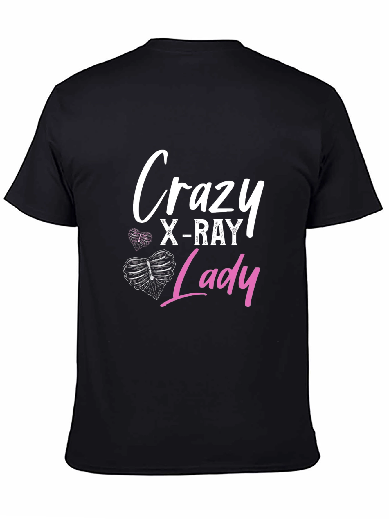 Crazy X-Ray Lady Graphic Tee - Radiology Gift