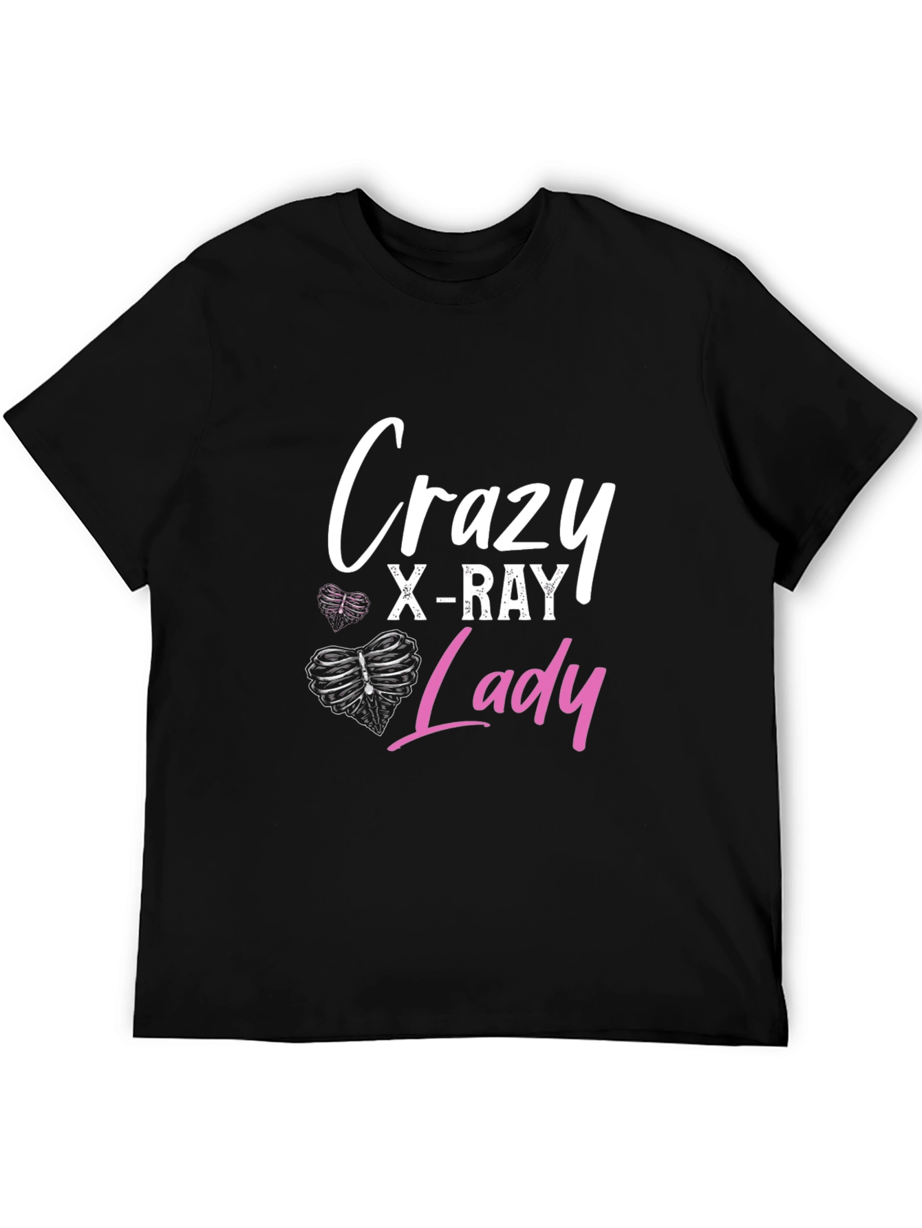 Crazy X-Ray Lady Graphic Tee - Radiology Gift