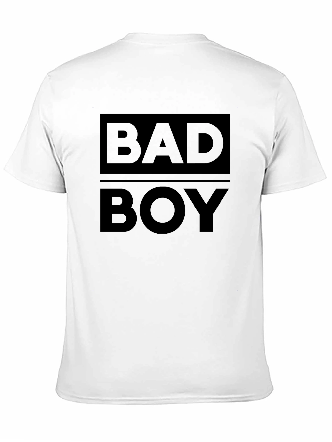Black Bad Boy Graphic Print T-Shirt