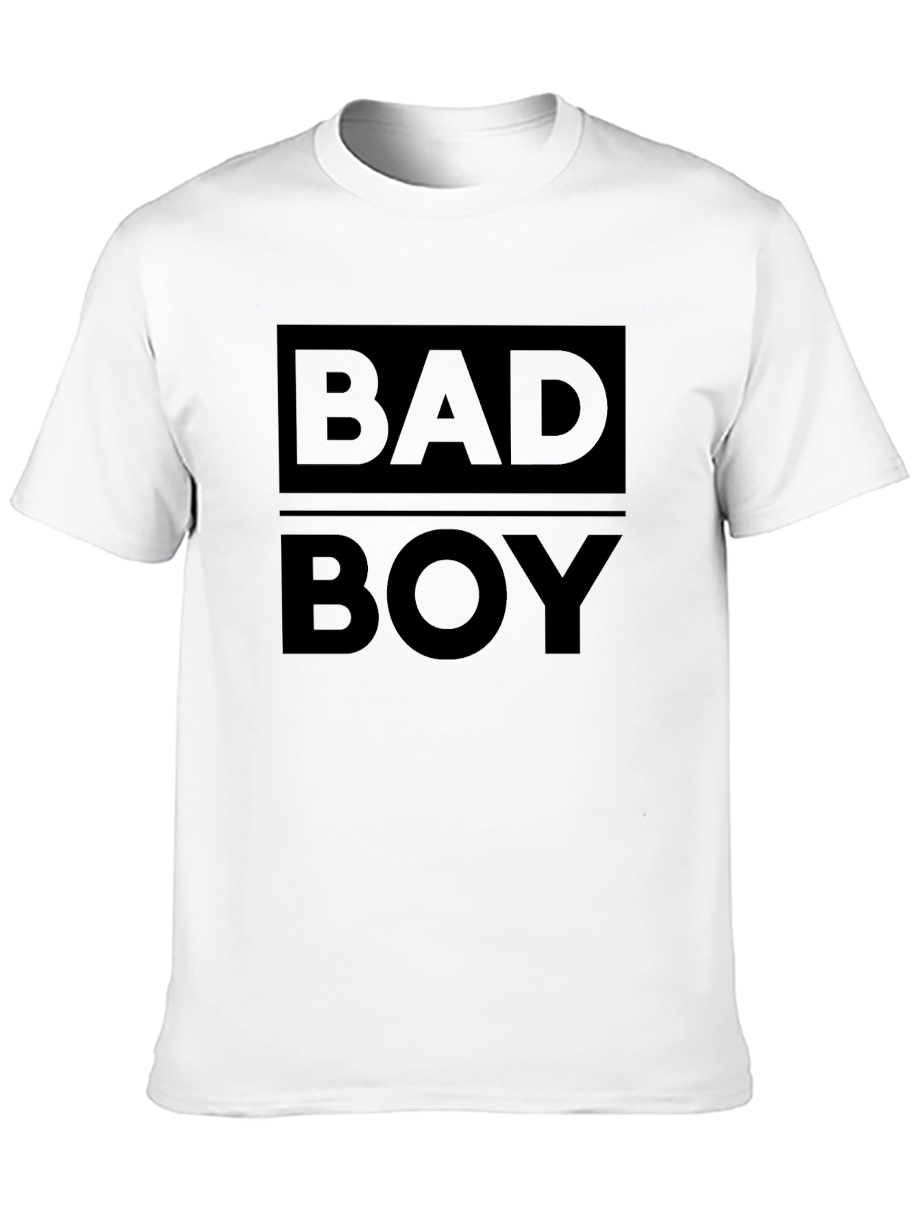 Black Bad Boy Graphic Print T-Shirt