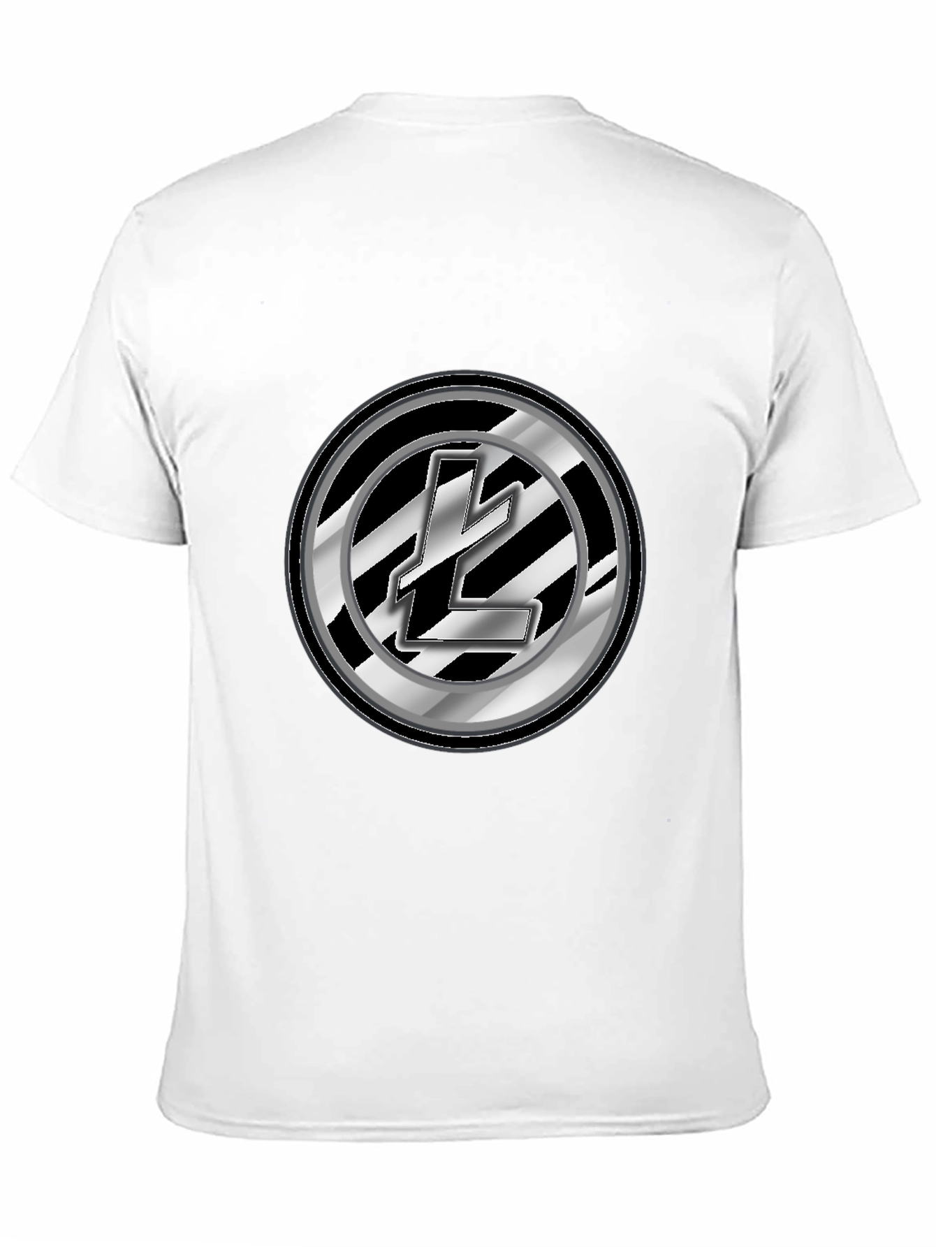 Litecoin Logo Black Graphic Tee - Crypto Fashion