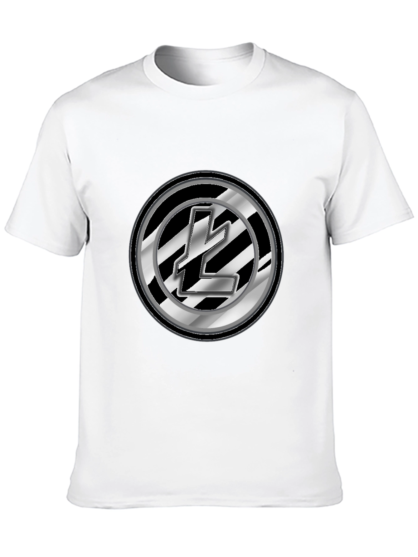 Litecoin Logo Black Graphic Tee - Crypto Fashion