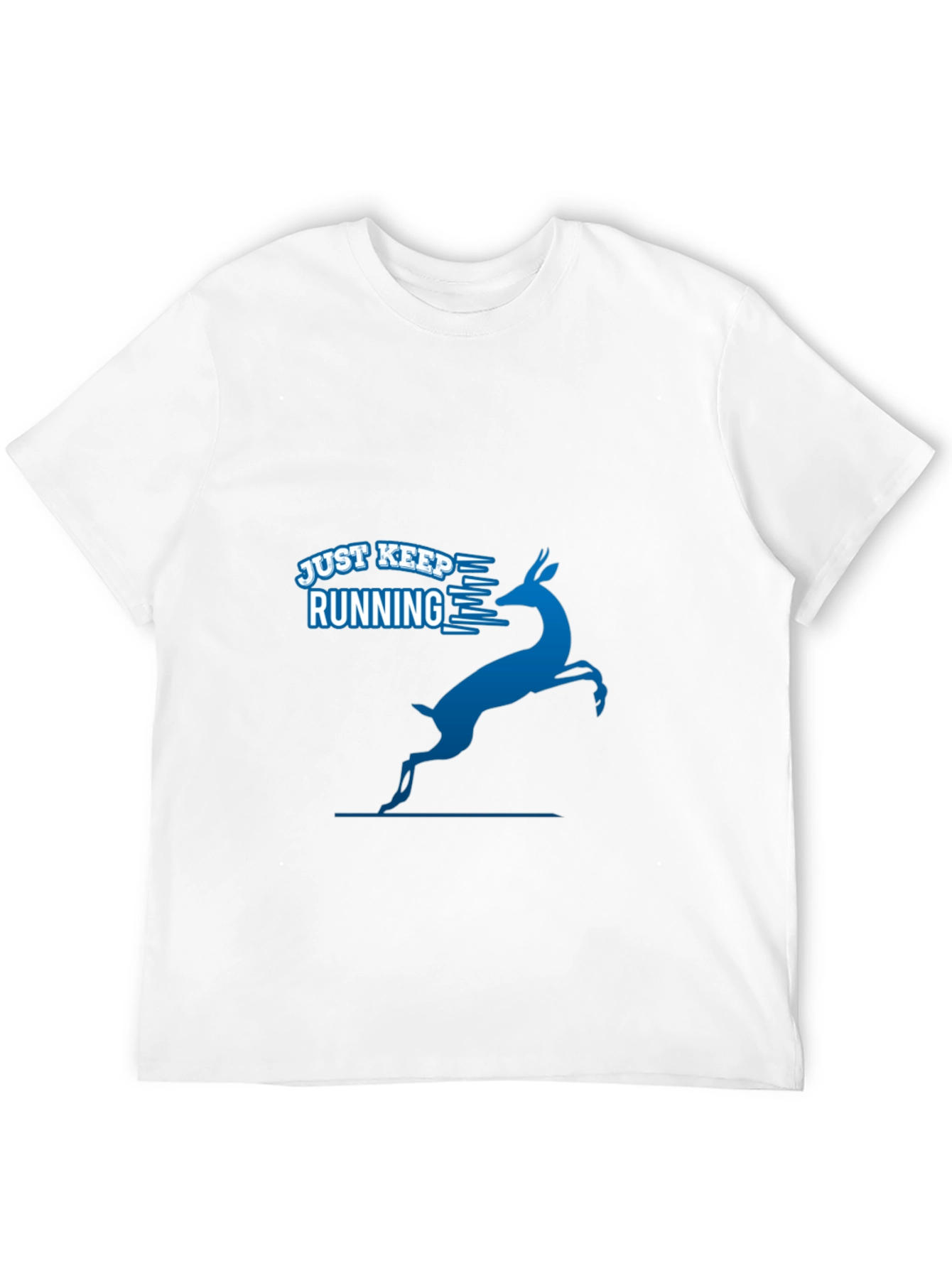 Just Keep Running Tee - Mens Black Graphic T-Shirt