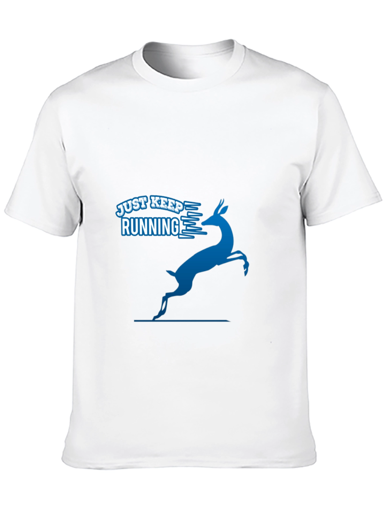 Just Keep Running Tee - Mens Black Graphic T-Shirt
