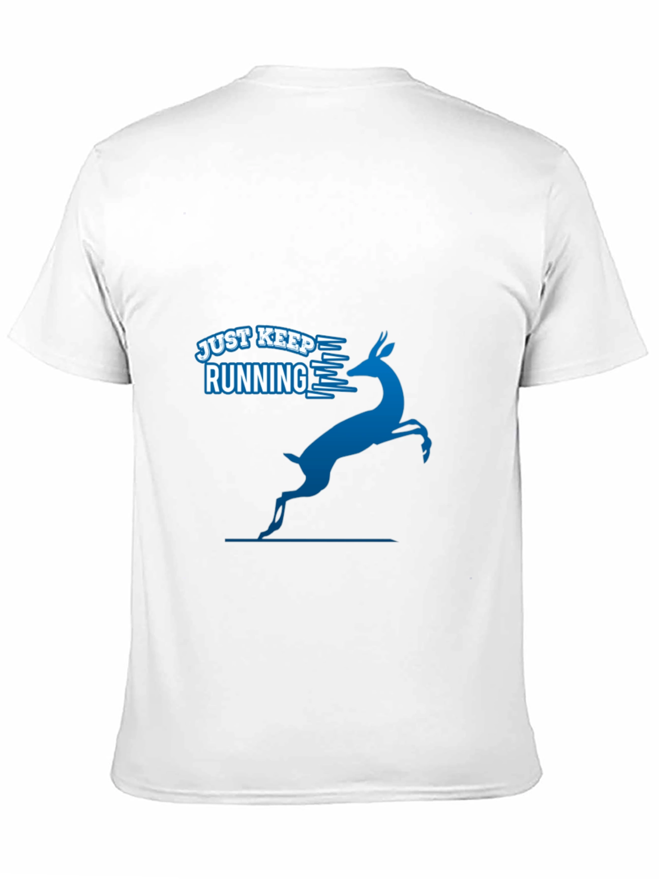 Just Keep Running Tee - Mens Black Graphic T-Shirt