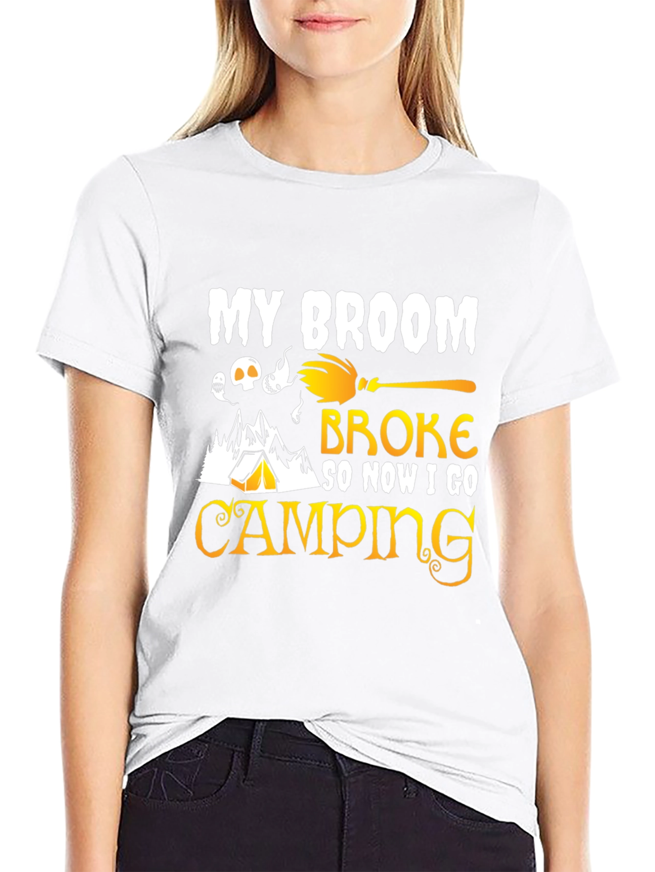 My Broom Broke Camping T-Shirt