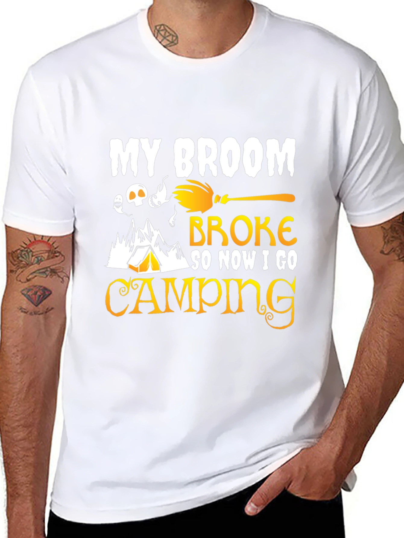 My Broom Broke Camping T-Shirt