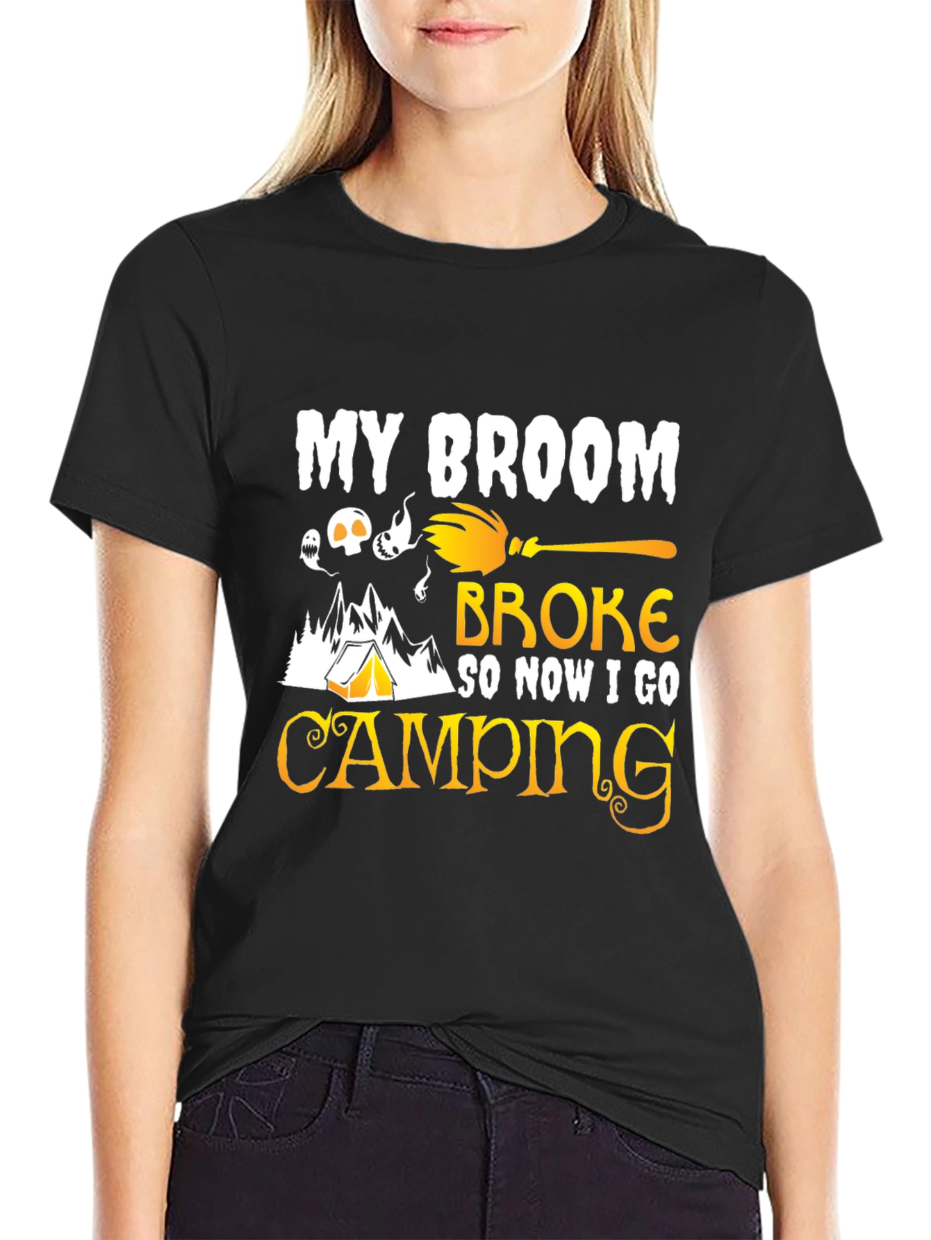 My Broom Broke Camping T-Shirt