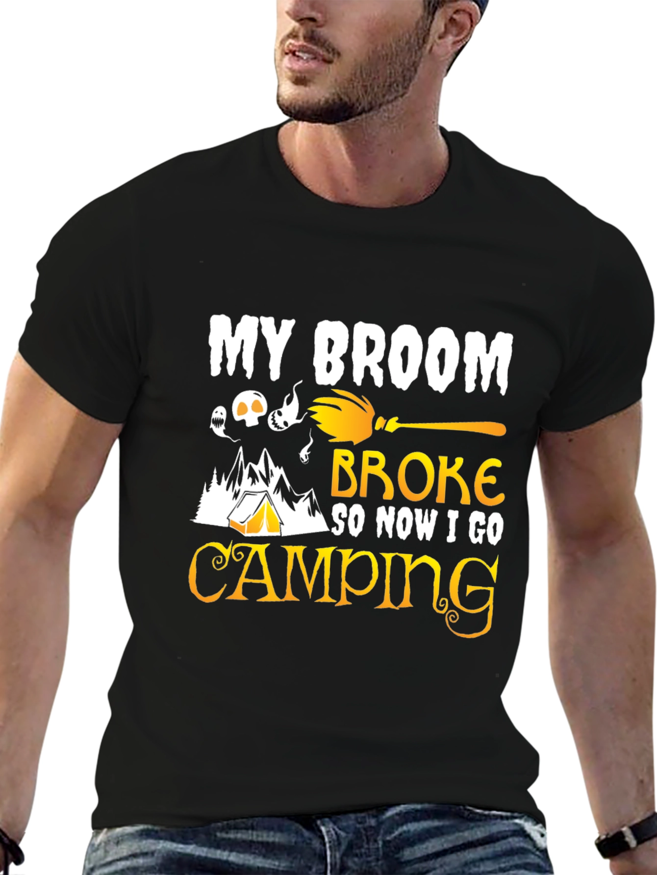 My Broom Broke Camping T-Shirt