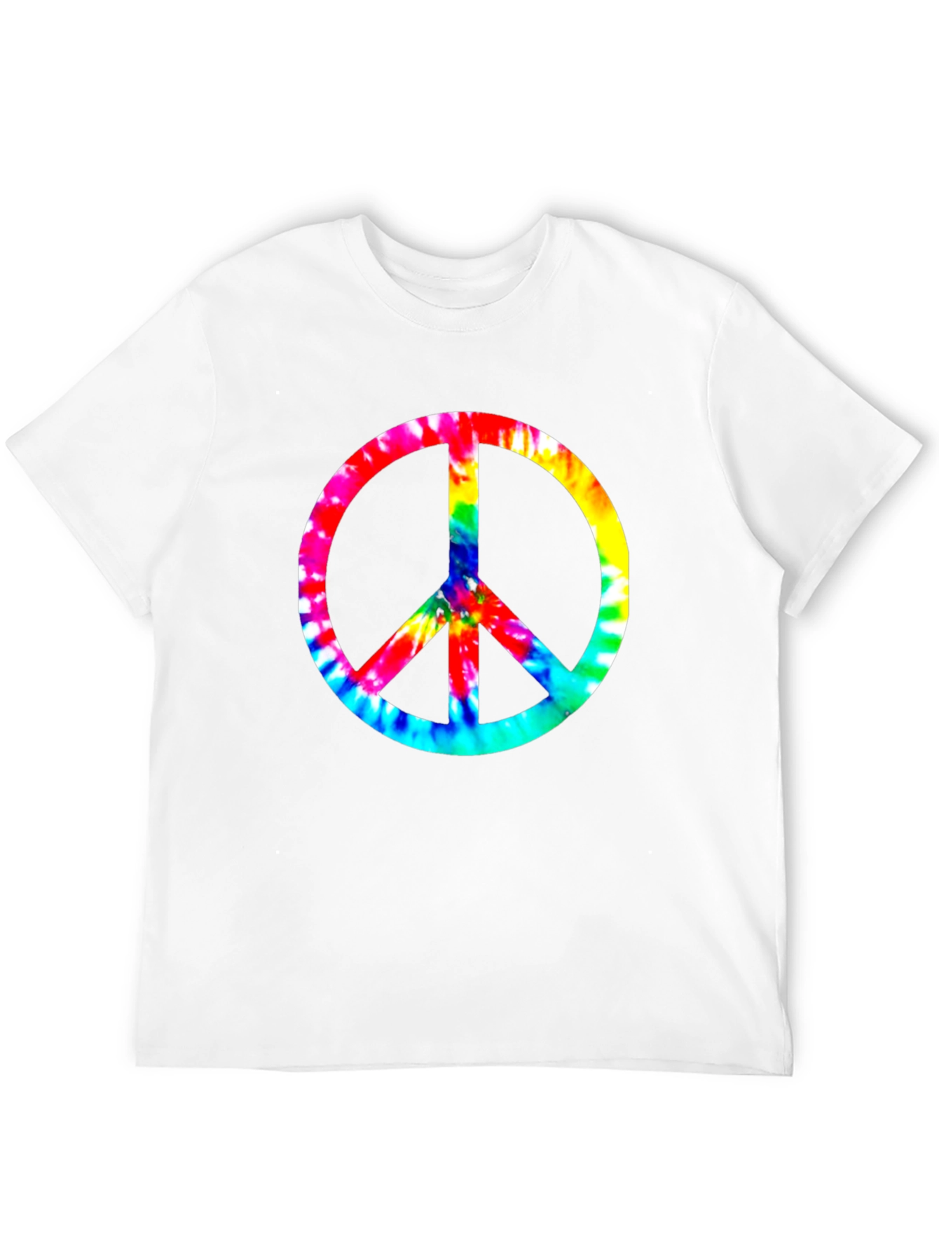 Tie-Dye Peace Sign Black T-Shirt