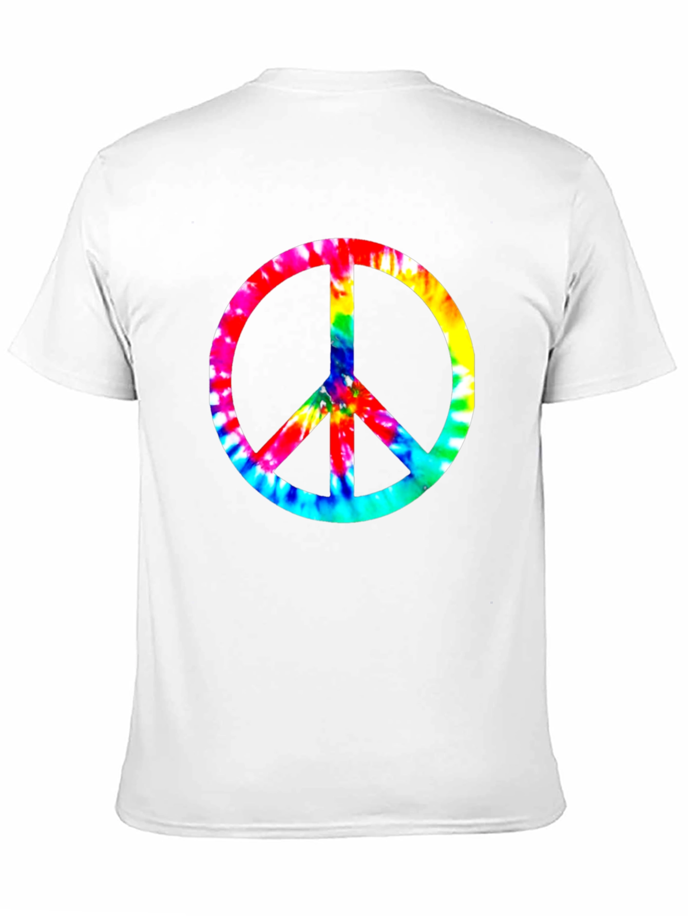 Tie-Dye Peace Sign Black T-Shirt
