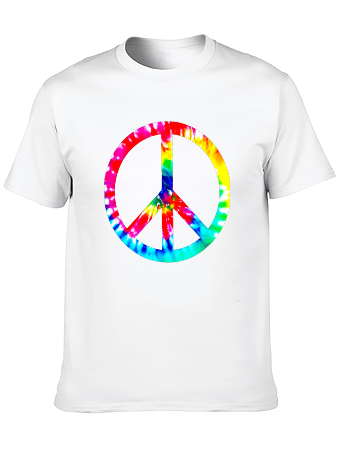 Tie-Dye Peace Sign Black T-Shirt