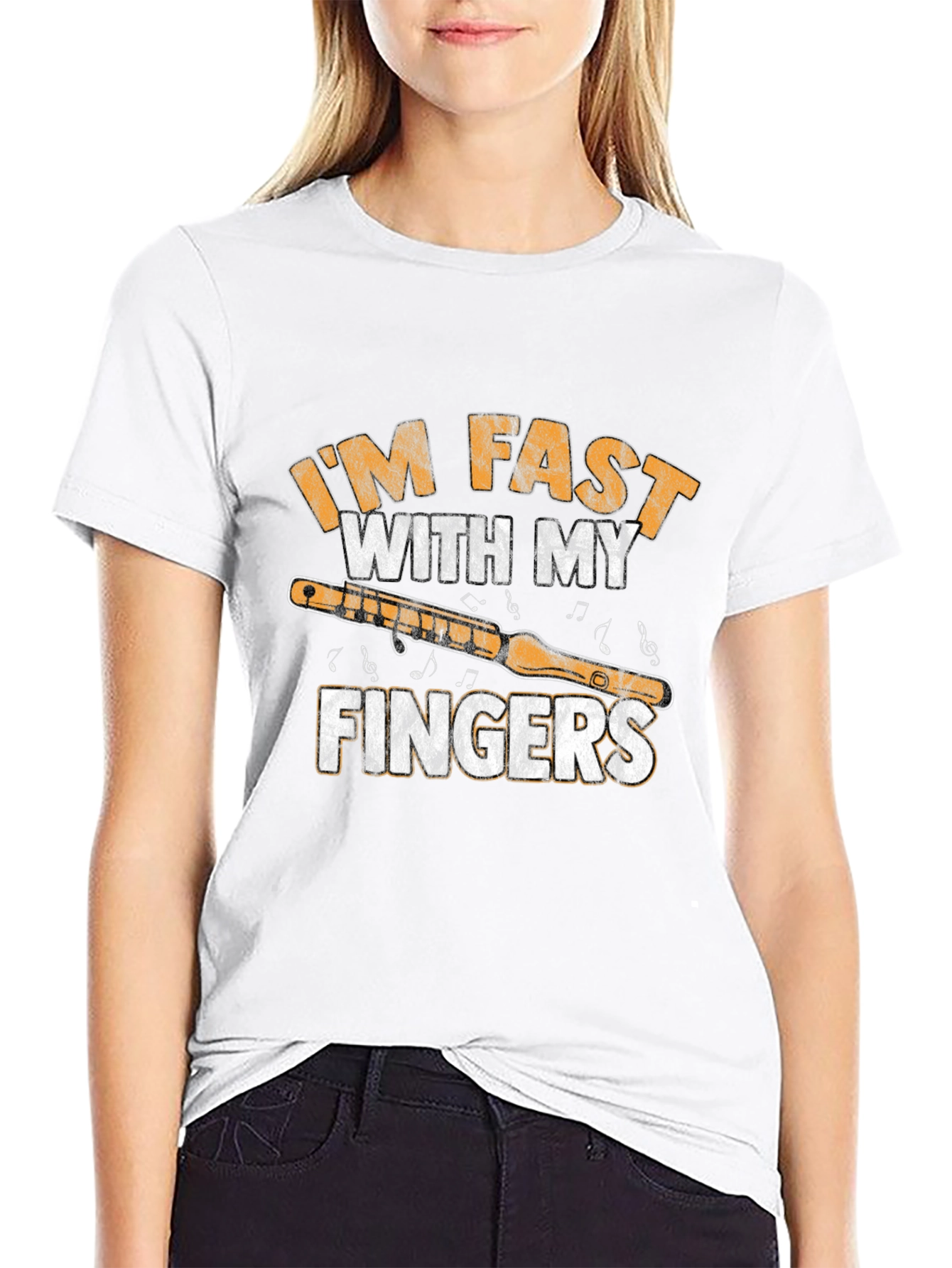 Im Fast With My Fingers Flute T-Shirt