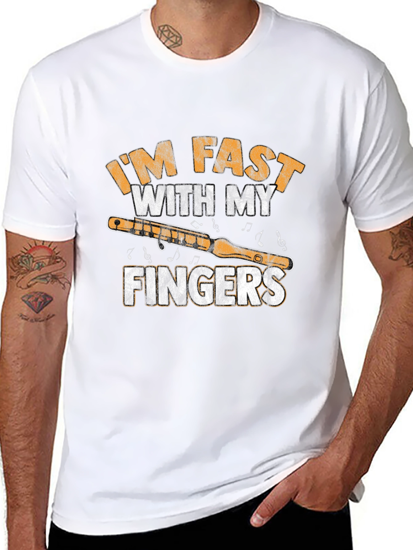 Im Fast With My Fingers Flute T-Shirt