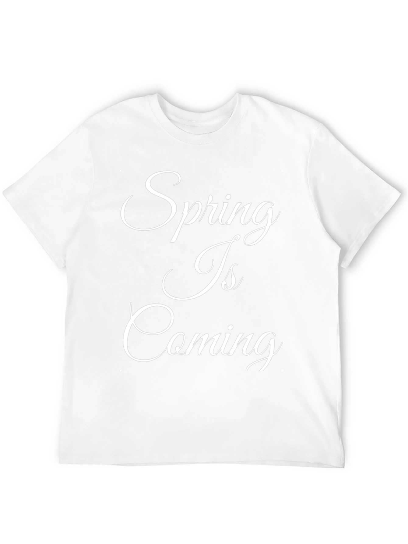 Spring Is Coming Black T-Shirt