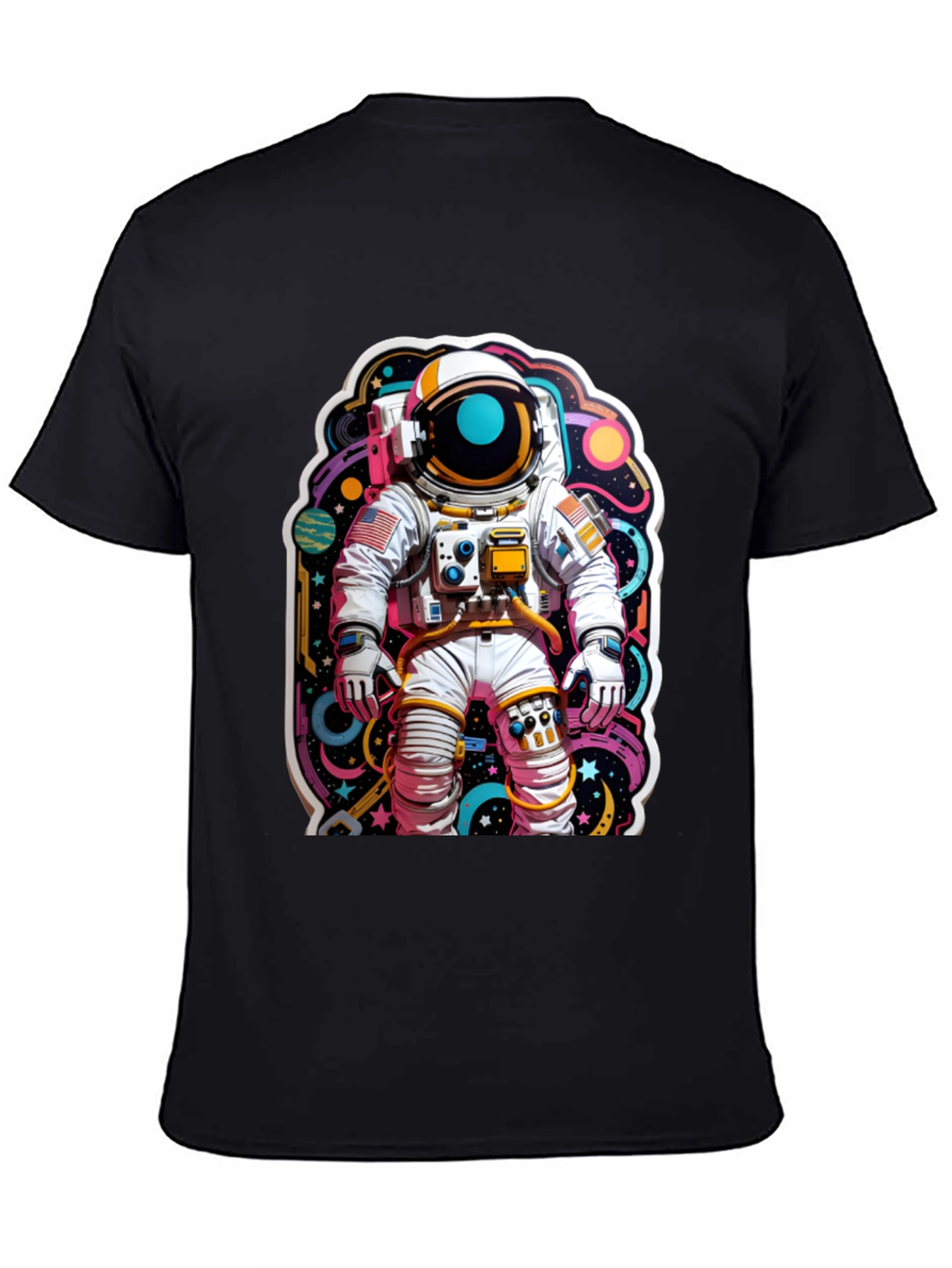 Astronaut Graphic Black T-Shirt