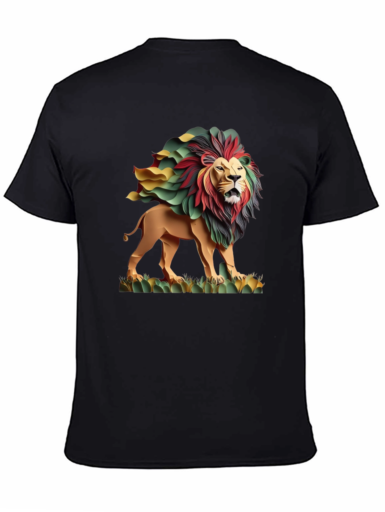 Rasta Lion Graphic Tee - Cool Reggae Style