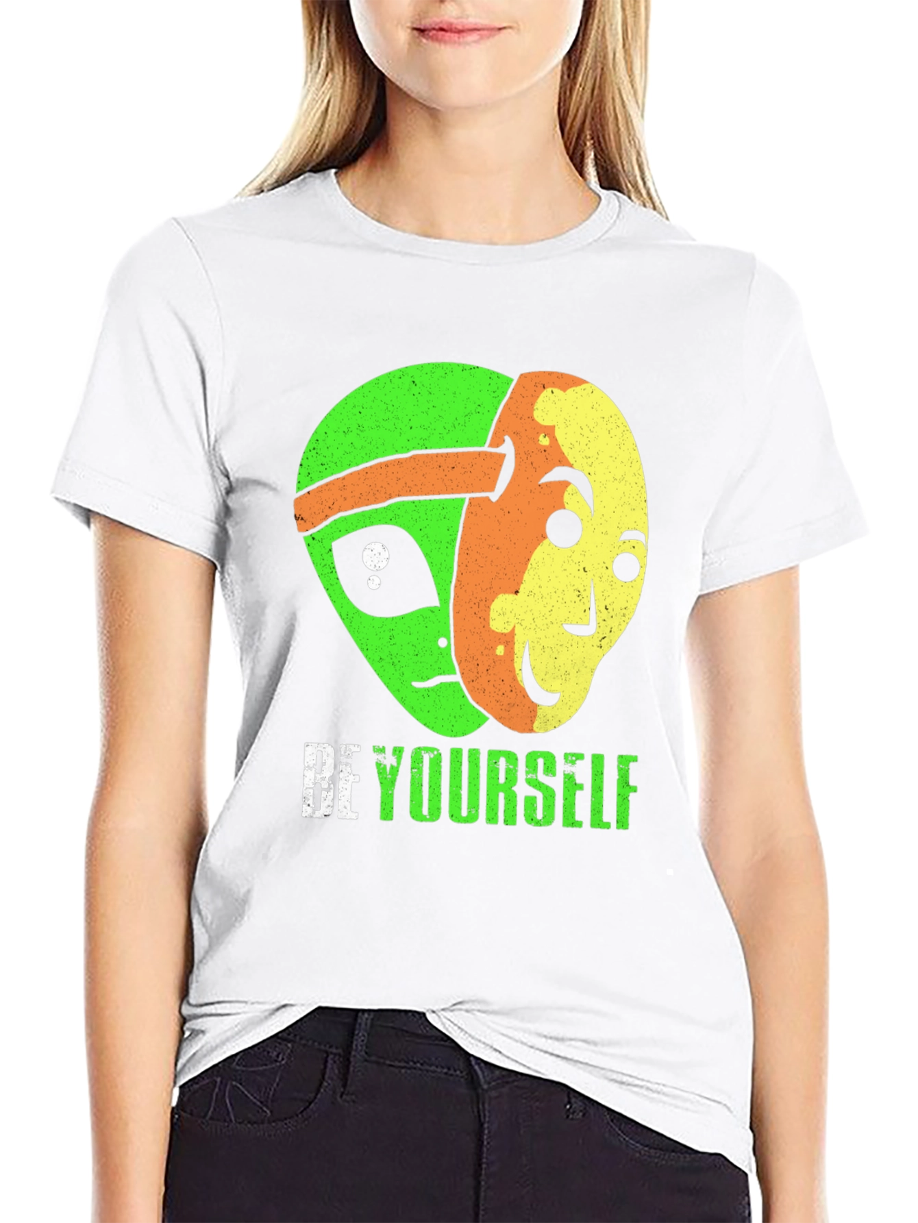 Be Yourself Alien Graphic T-Shirt